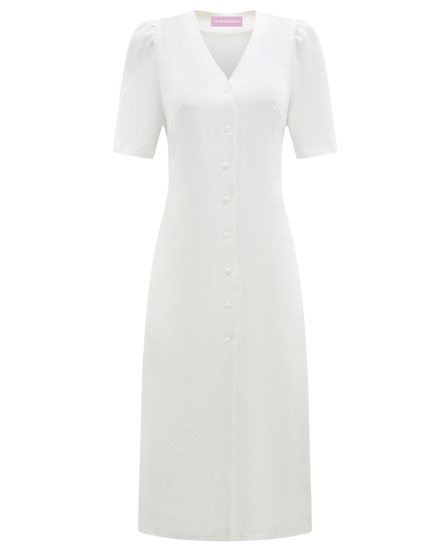 Midi dress, White — photo 4