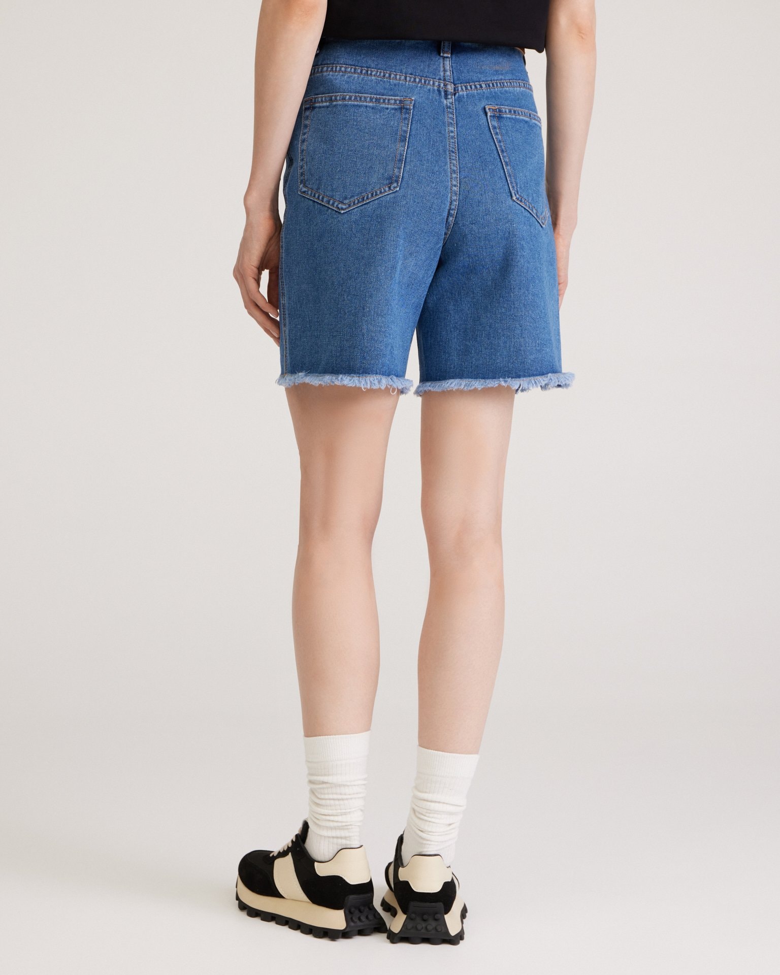 Denim Bermuda shorts, Blue — photo 8