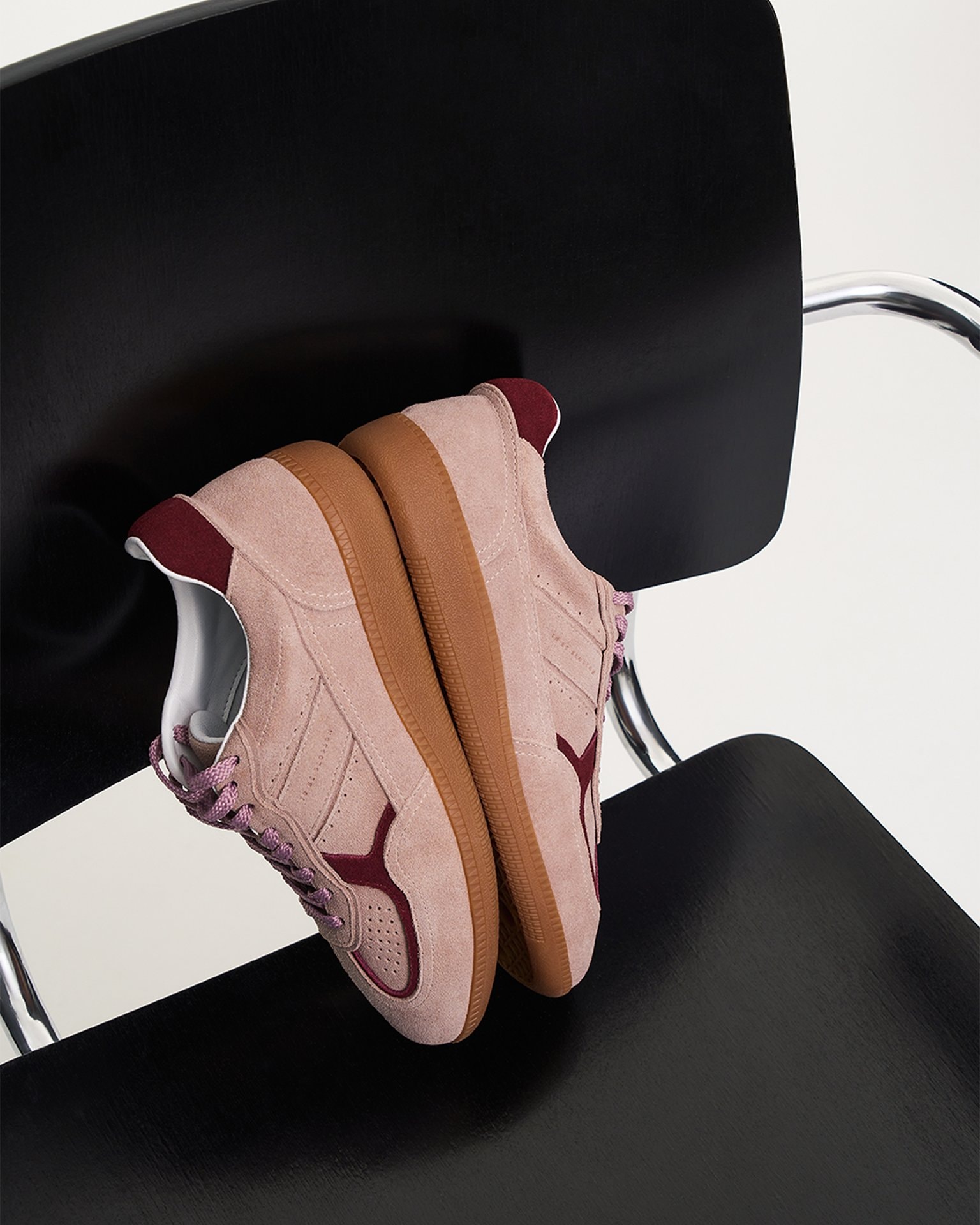 Pink suede trainers, Pink — photo 2