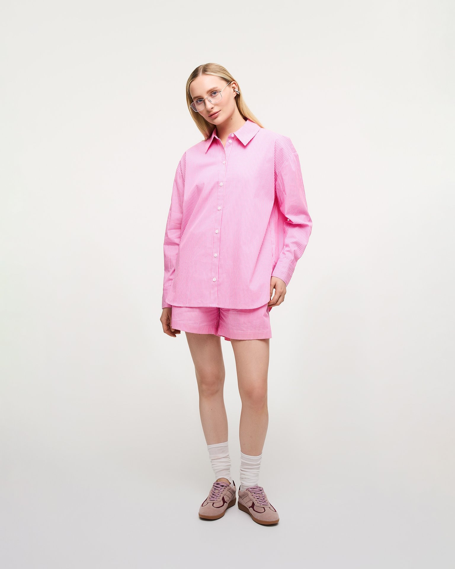 Pink suede trainers, Pink — photo 5