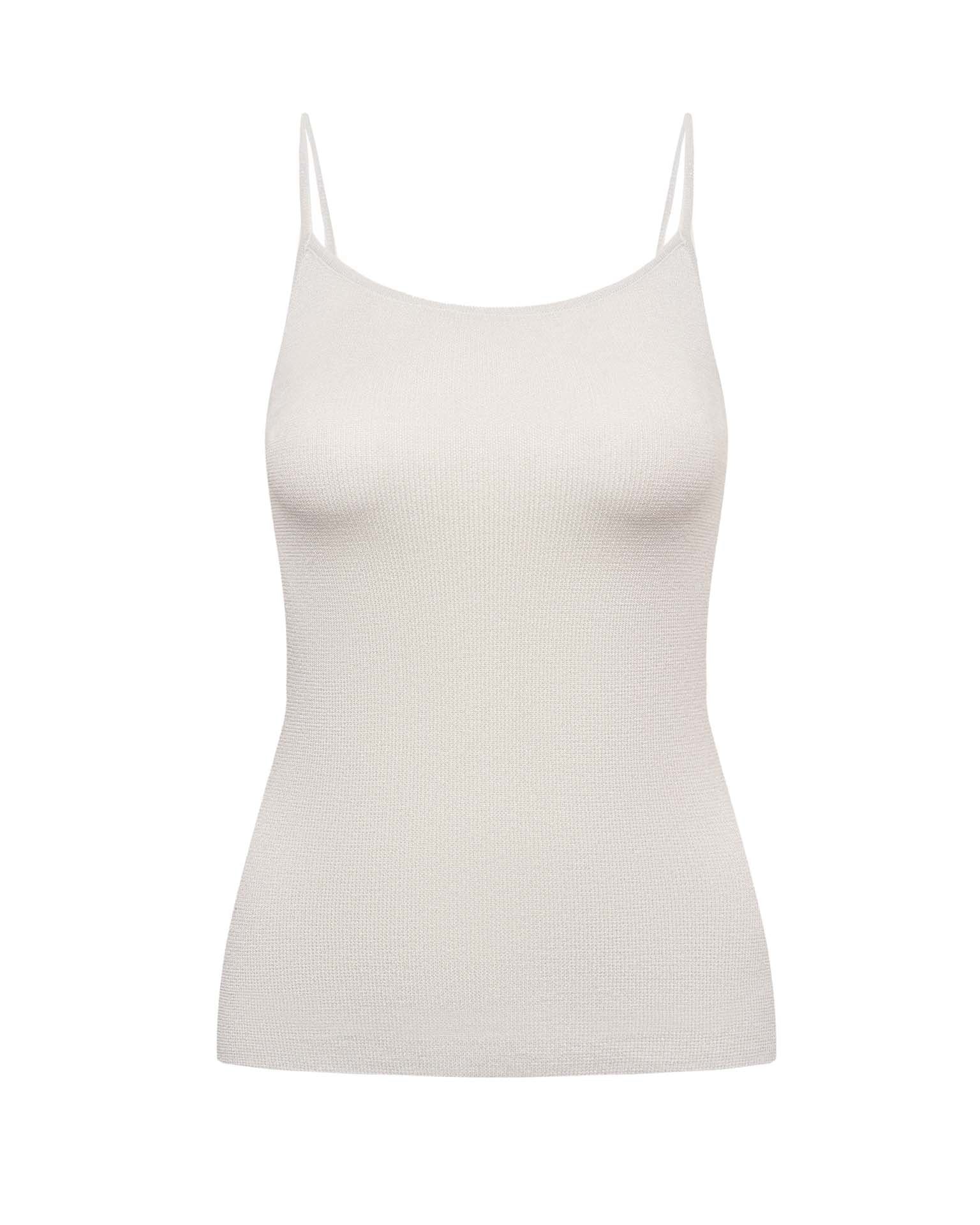 Spaghetti strap top, silver — photo 7