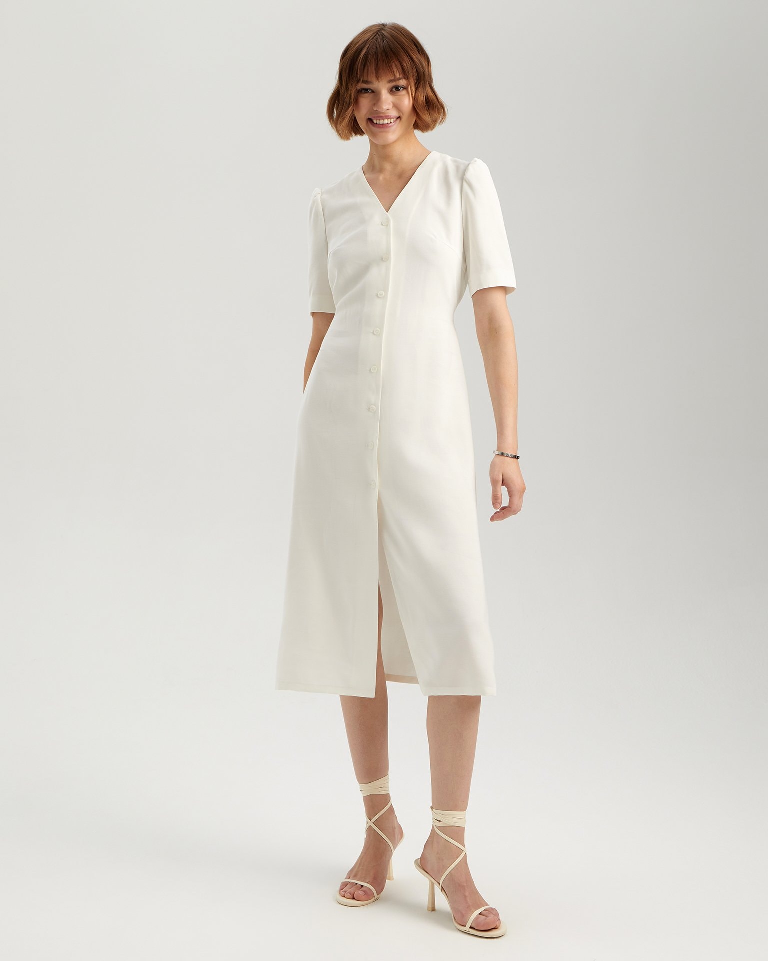 Midi dress, White — photo 5