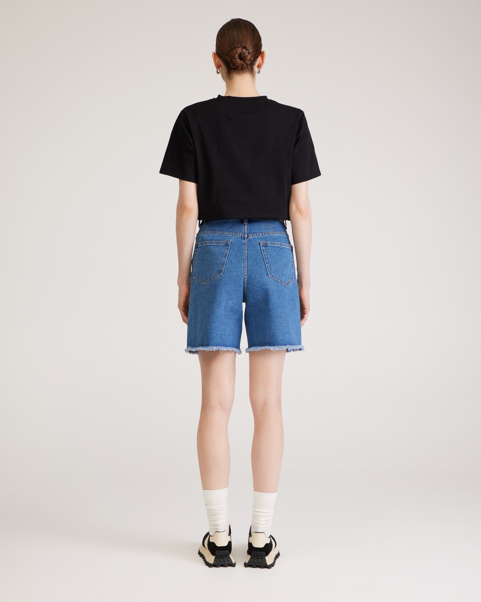 Denim Bermuda shorts, Blue — photo 3