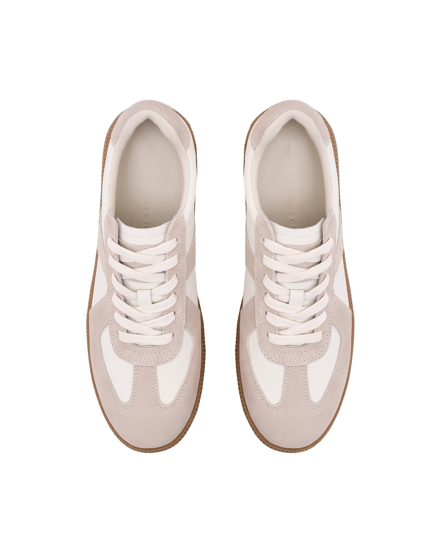 Trainers with suede panels, White — photo 7