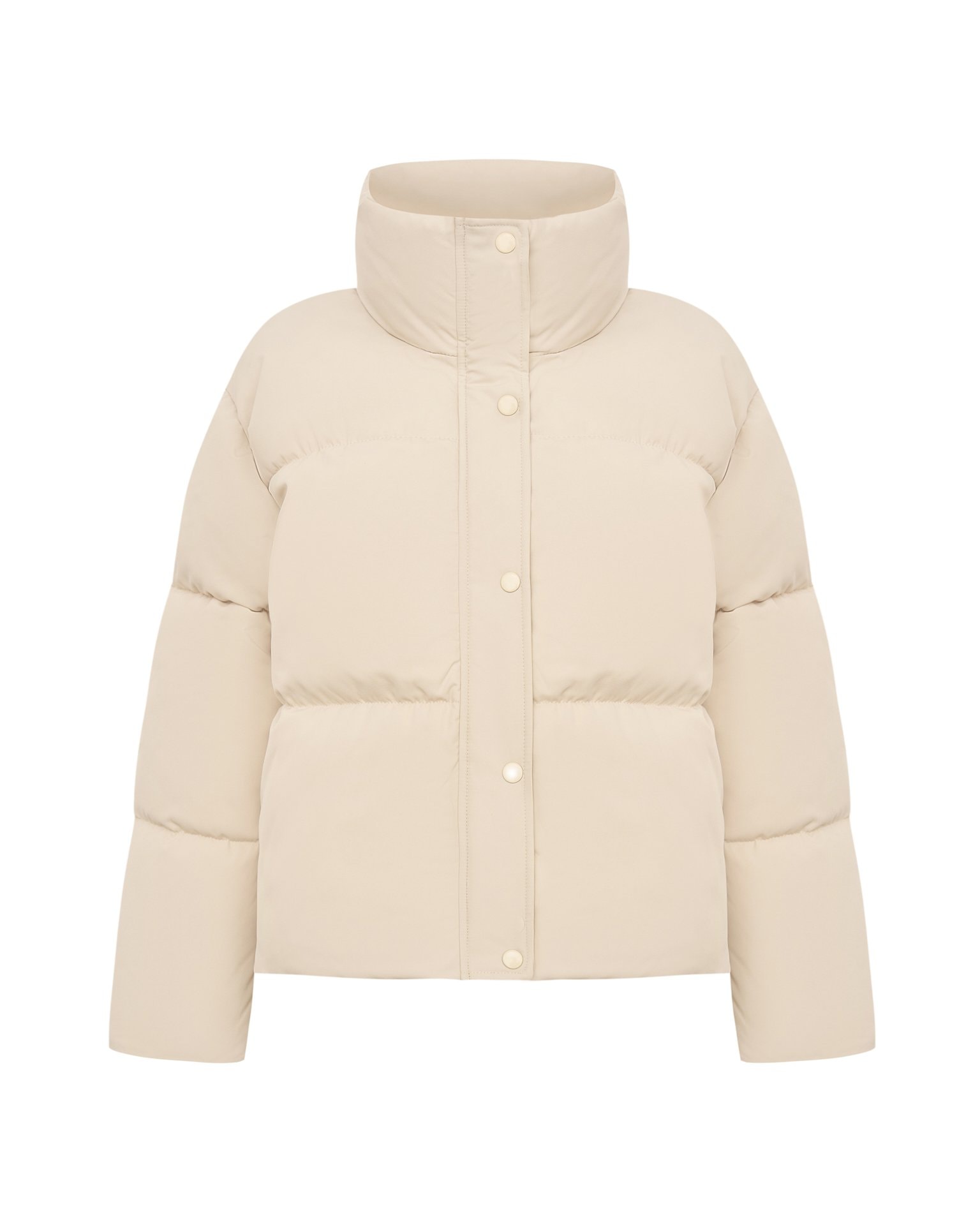Jacket with high neck, Milk — photo 2