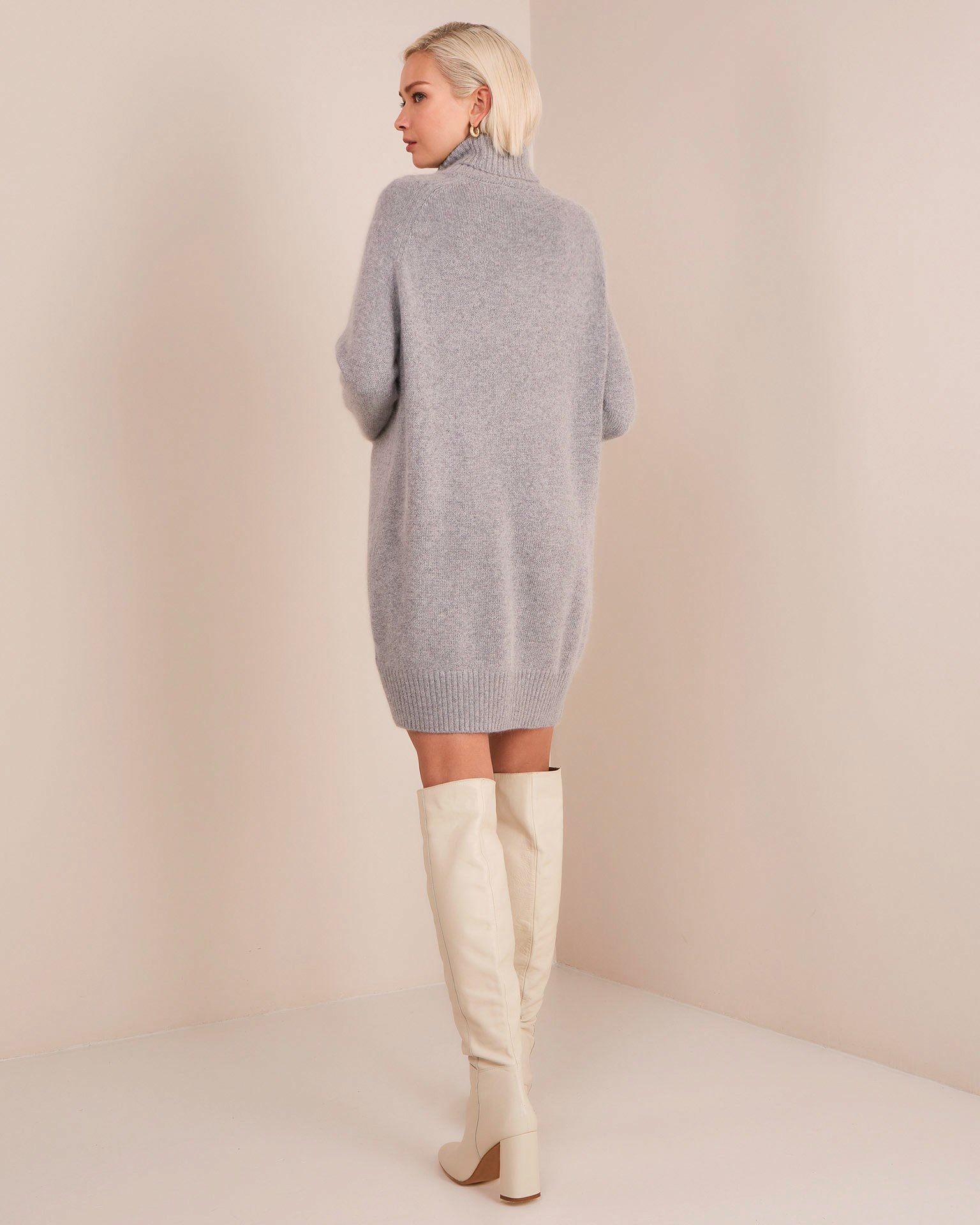 Knit sweater dress, Grey — photo 3