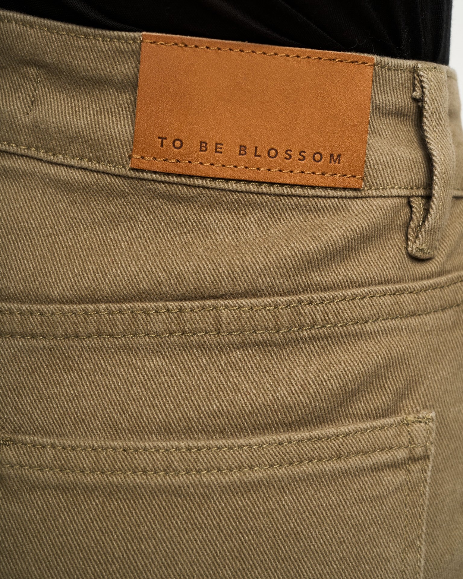 Flared jeans in khaki, Khaki — photo 8