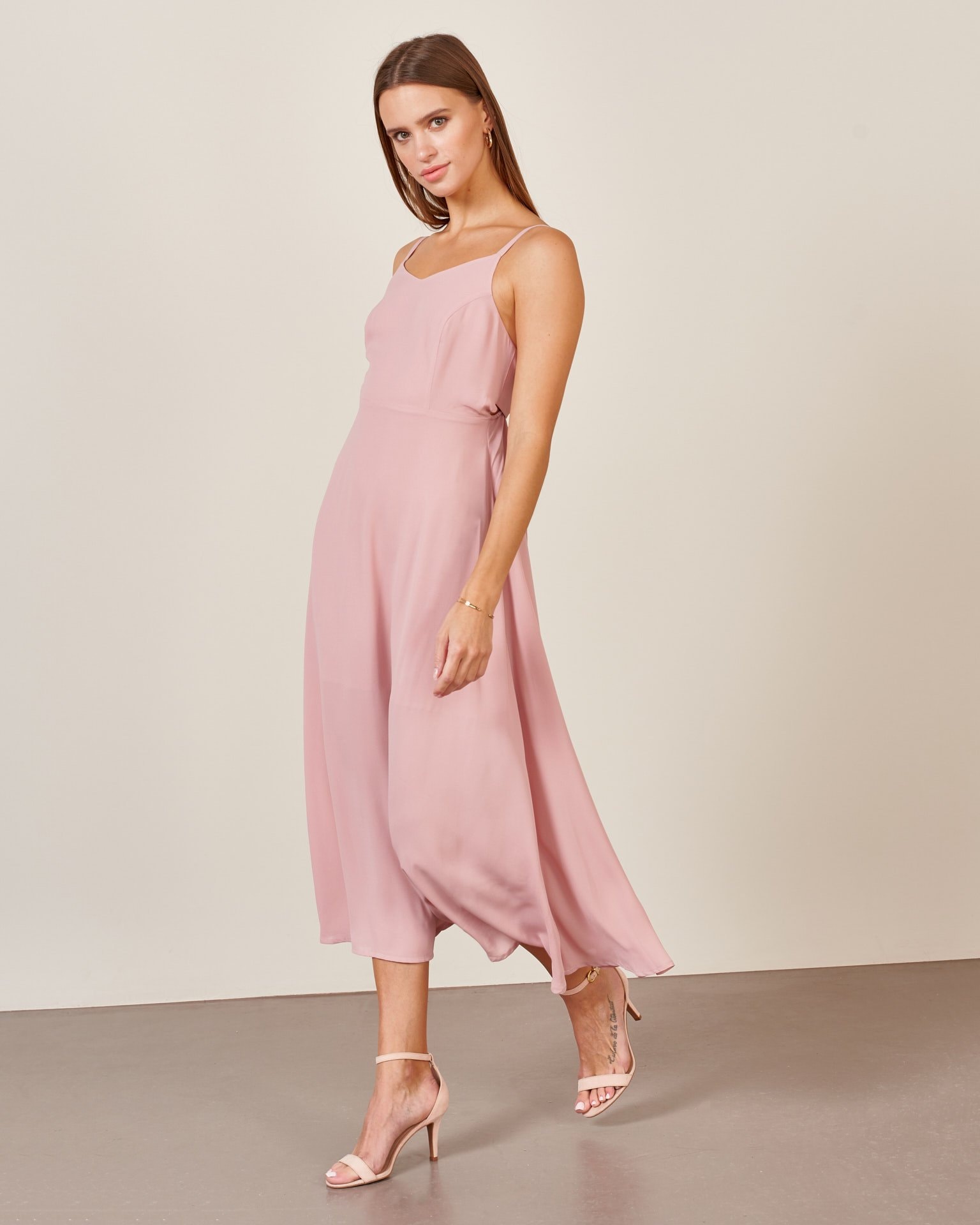 Nude-coloured dress, Pink — photo 2