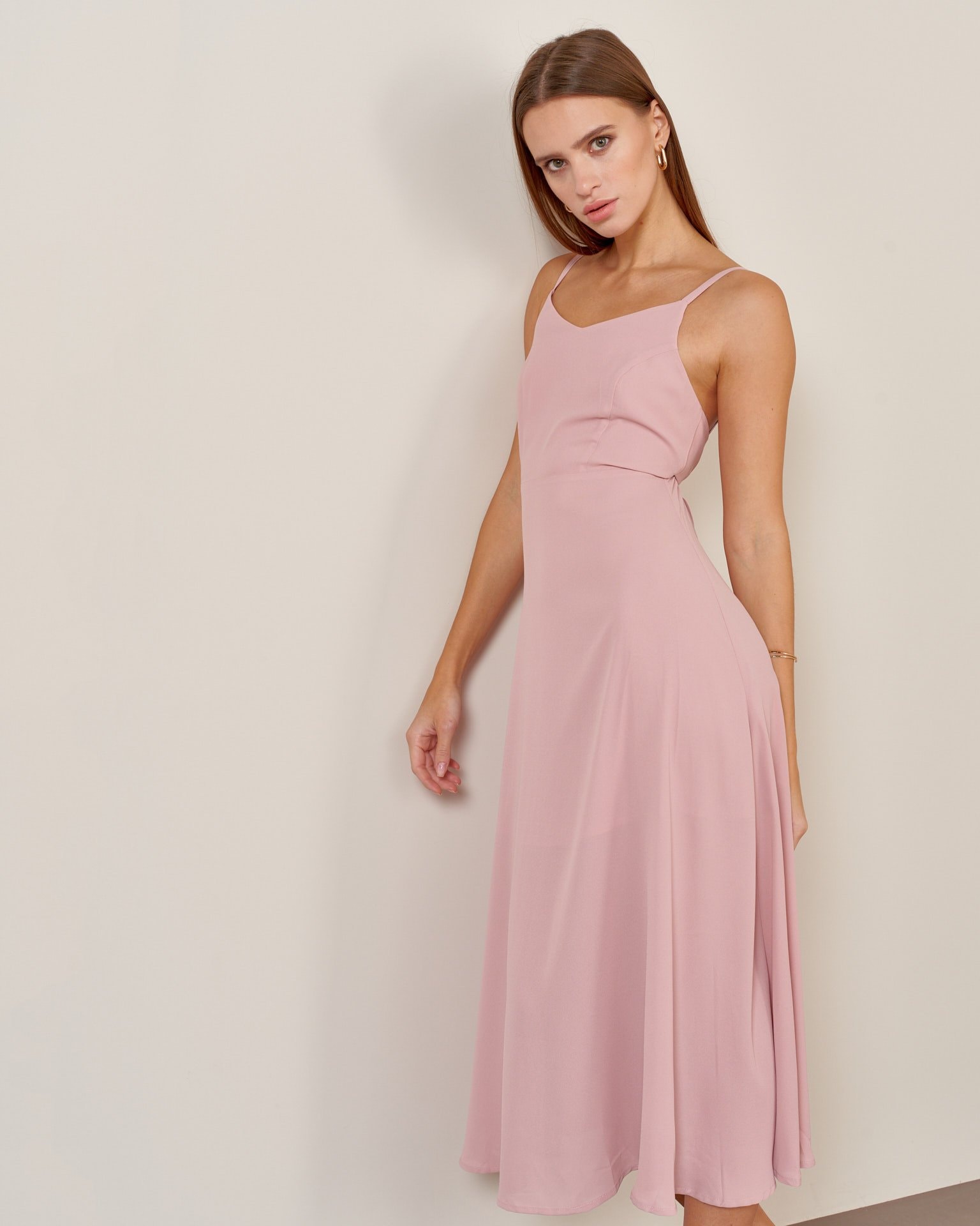 Nude-coloured dress, Pink — photo 3