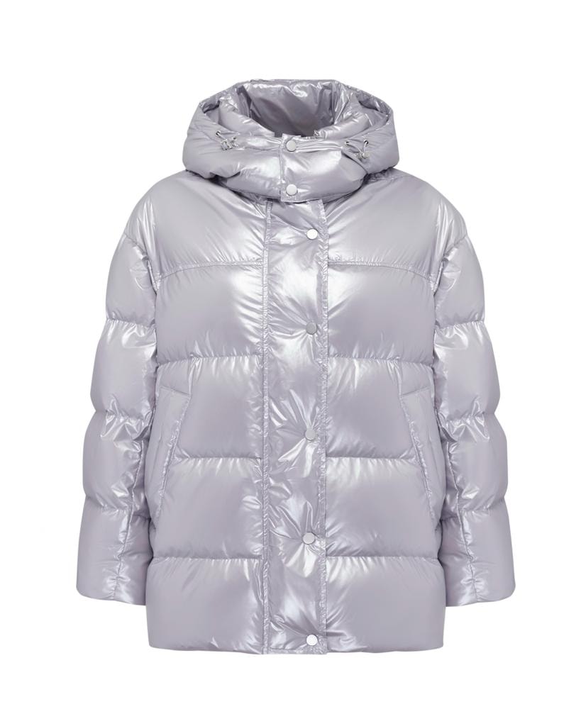 A short lilac down jacket, Lilac — photo 2