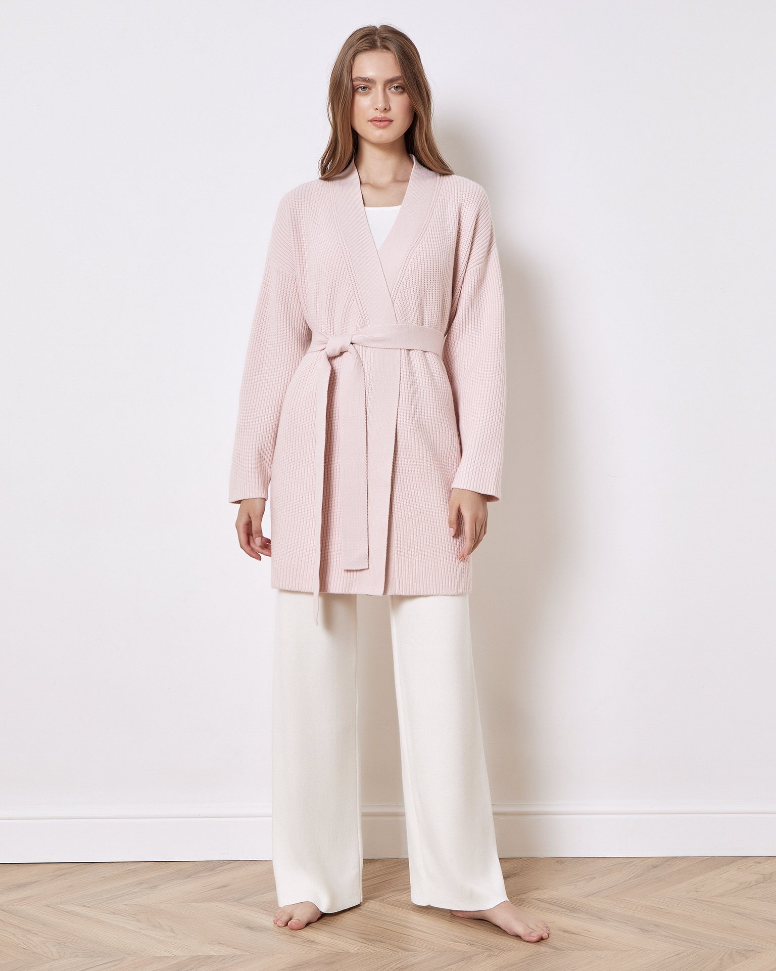 Buttonless cardigan, Pink — photo 4
