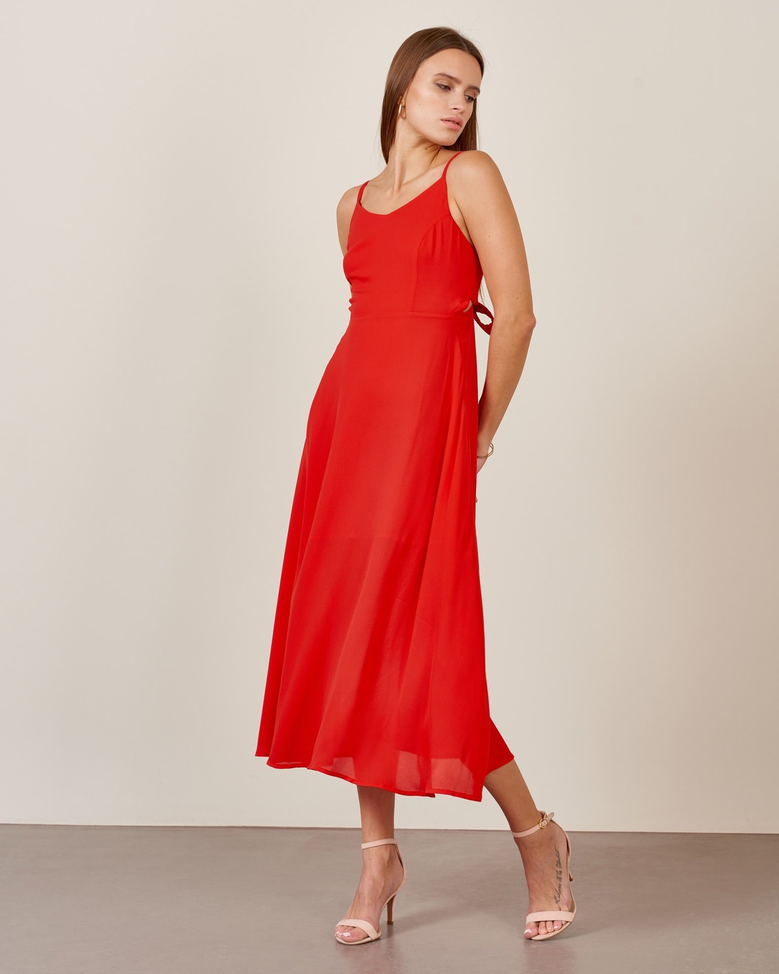 Slip dress, Red — photo 2