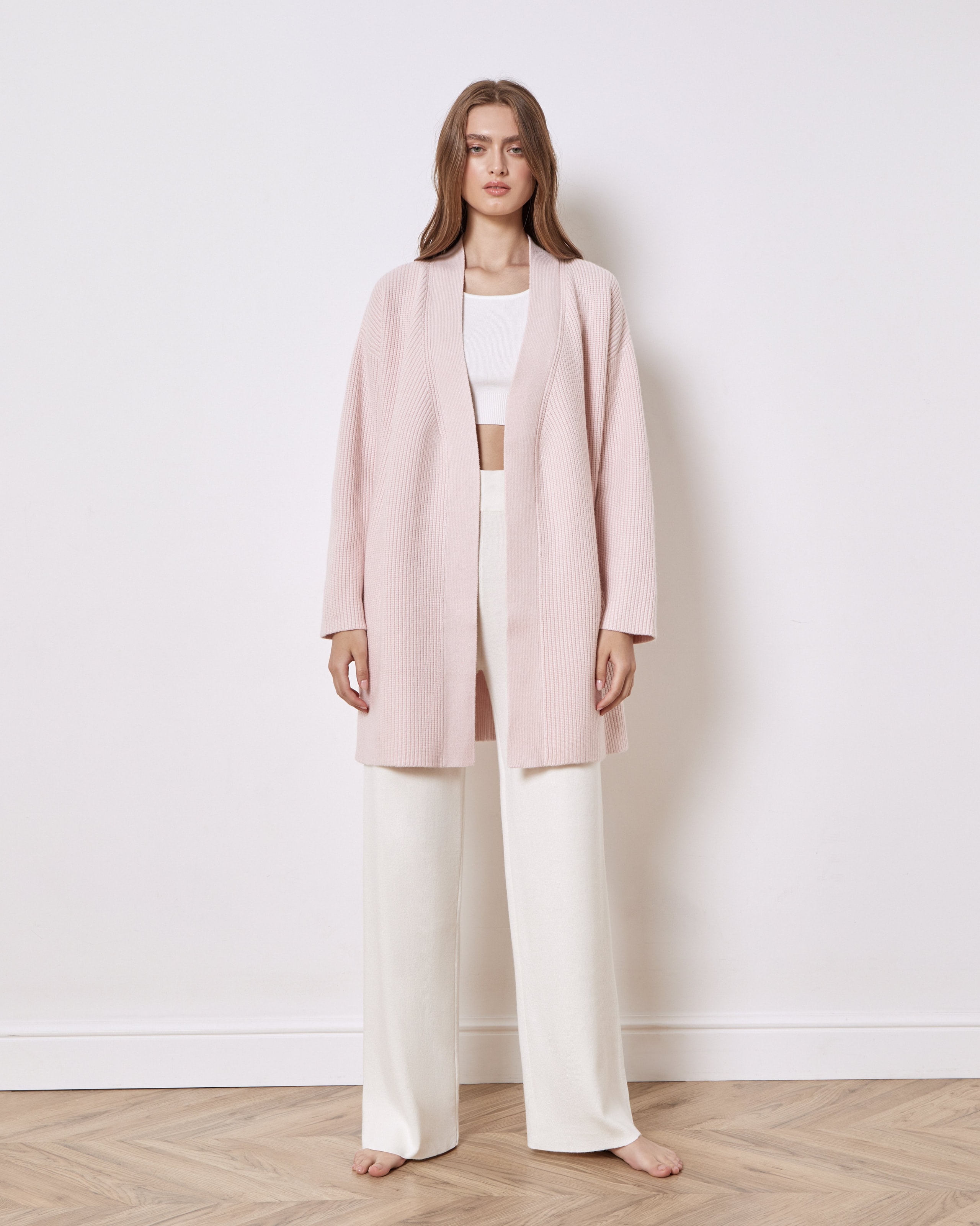 Buttonless cardigan, Pink — photo 5