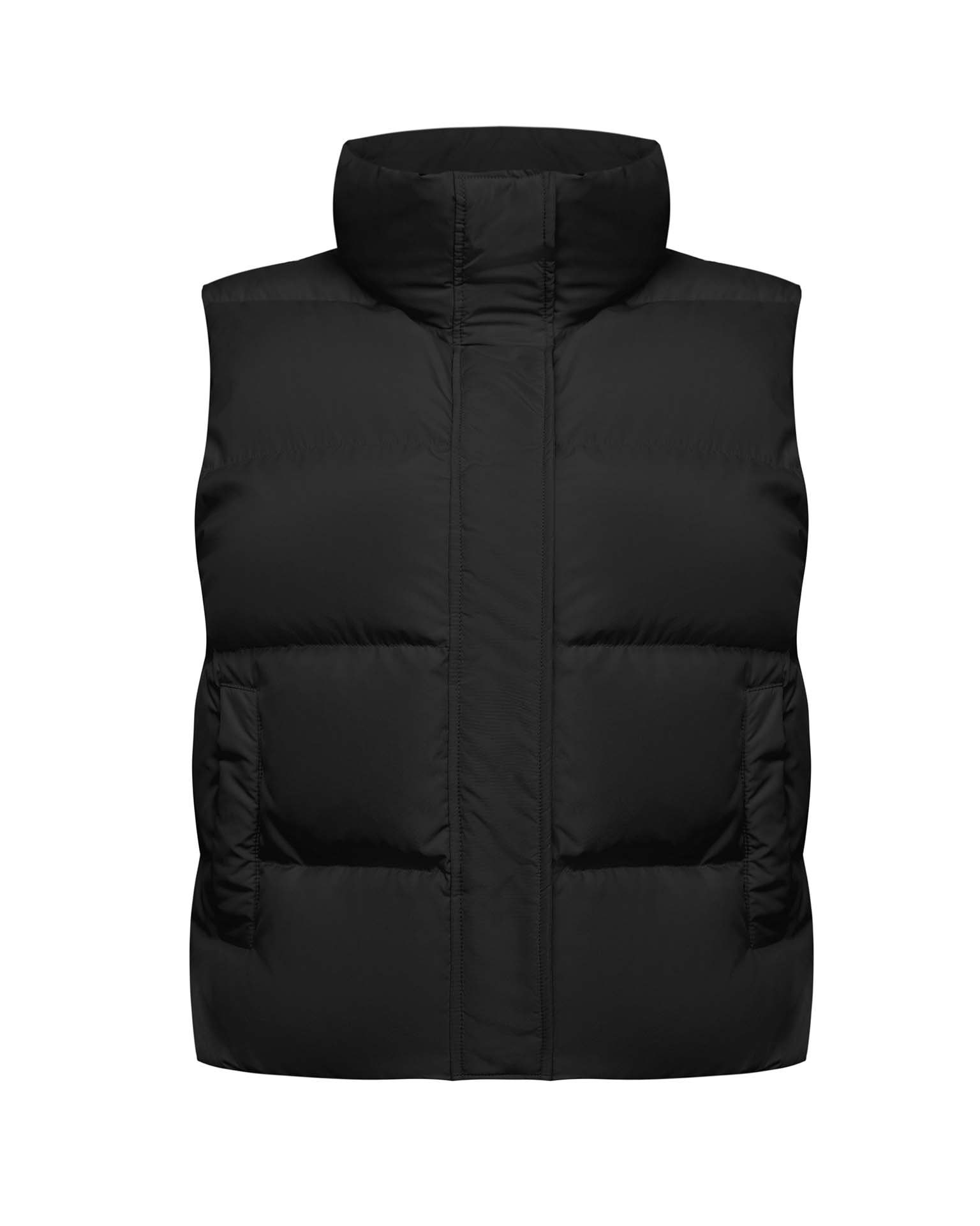 Short down vest, Black — photo 7