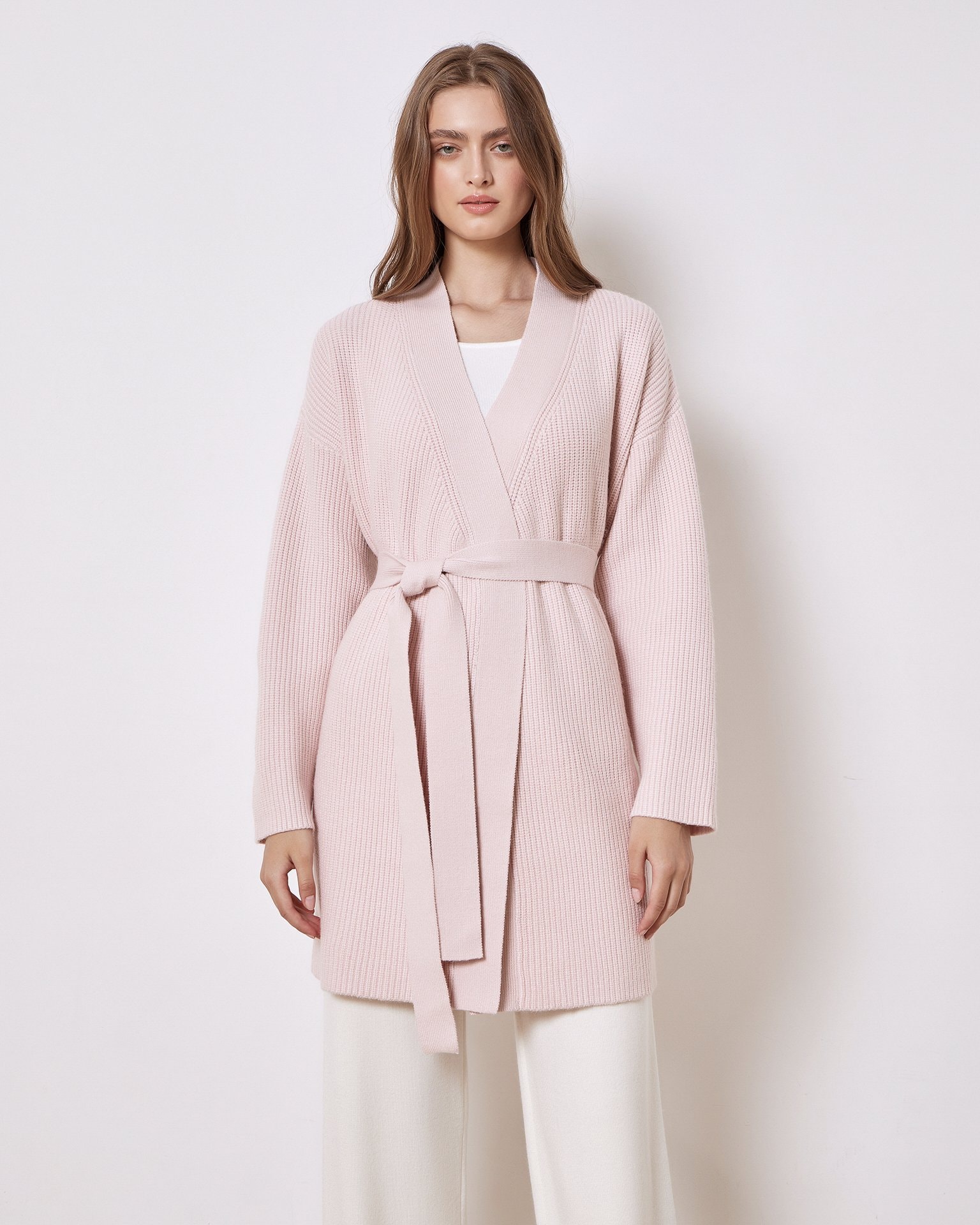 Buttonless cardigan, Pink — photo 2