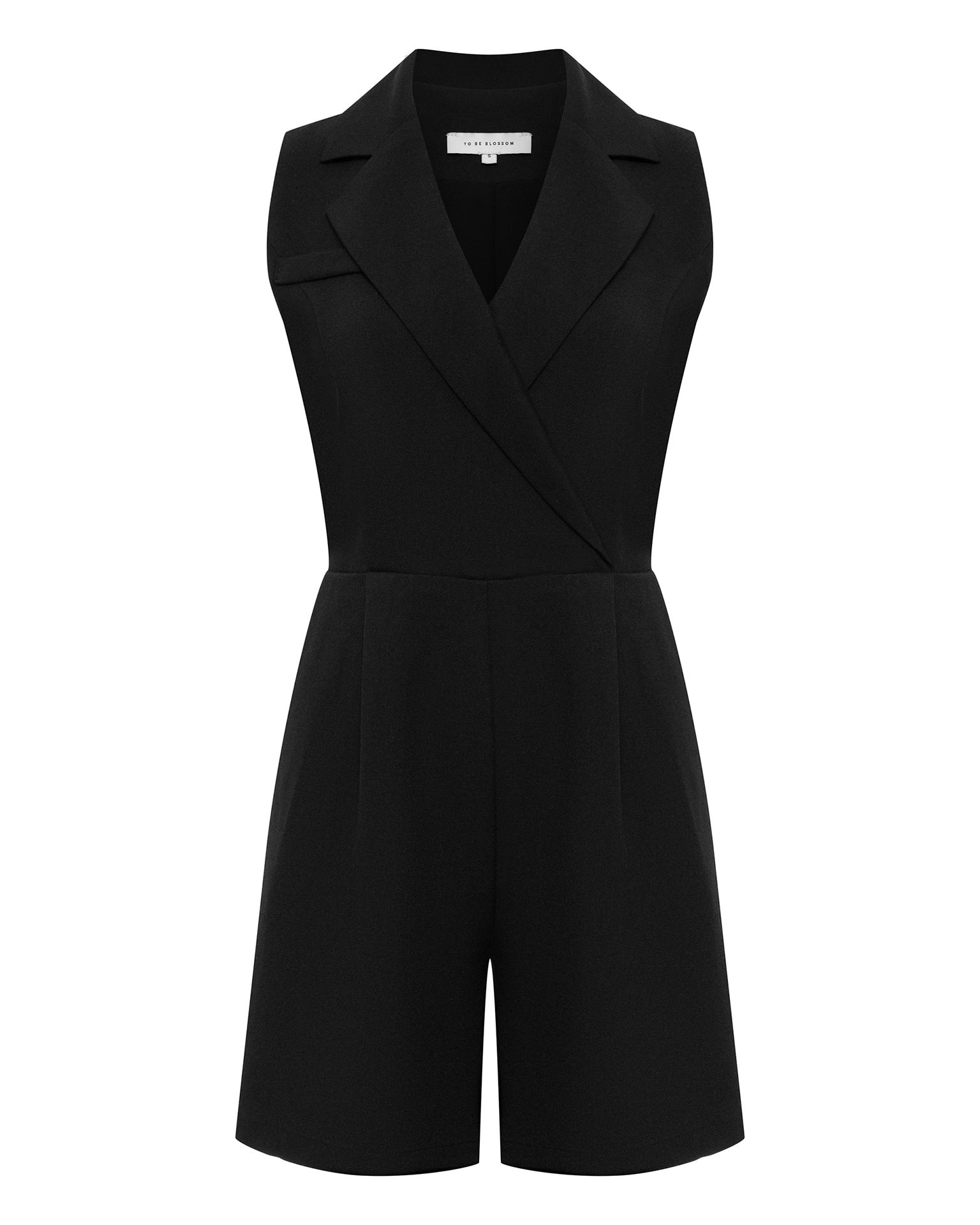 Women's jumpsuit with shorts, Black — photo 8