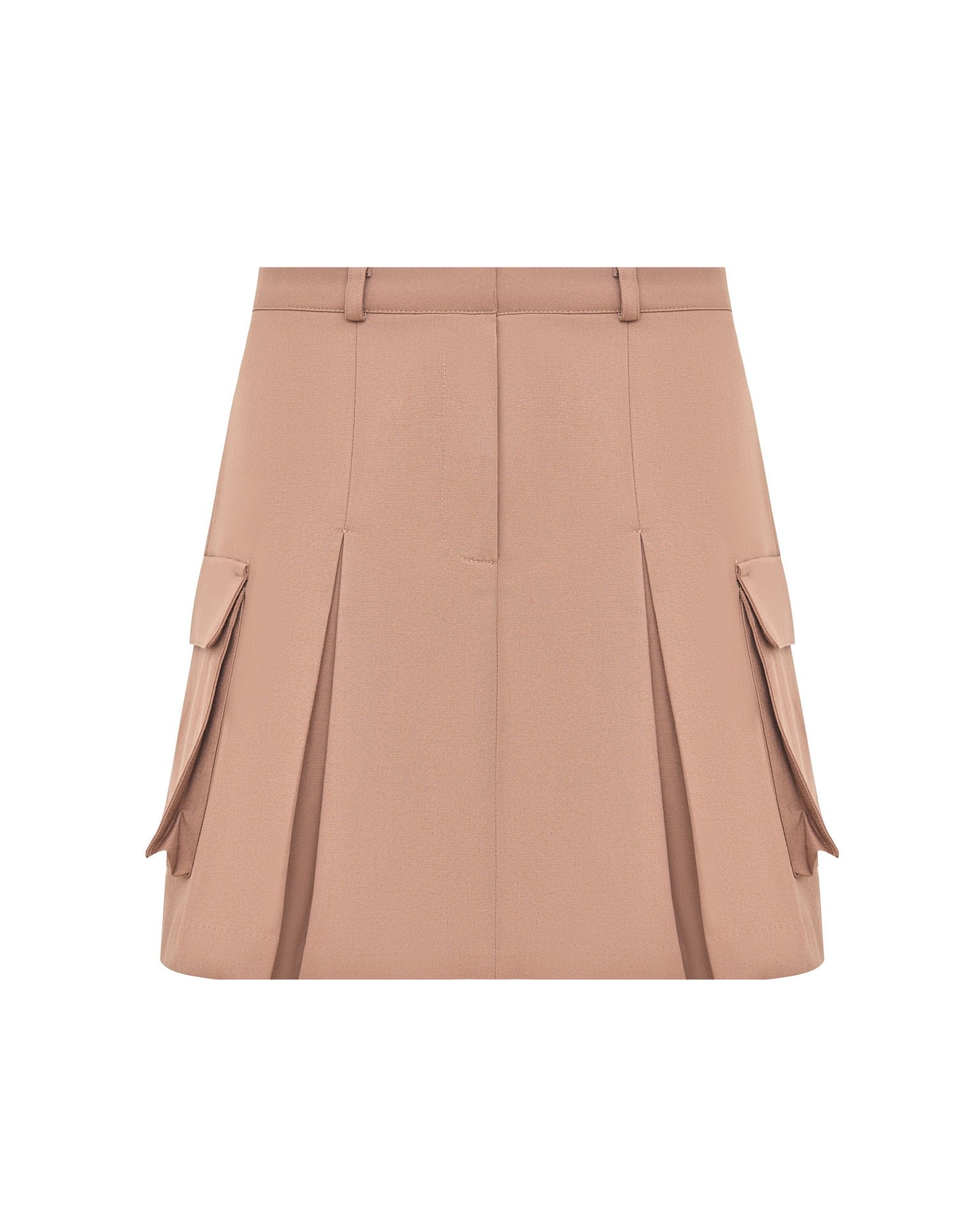 Skirt with patch pockets, Cappuccino — photo 9