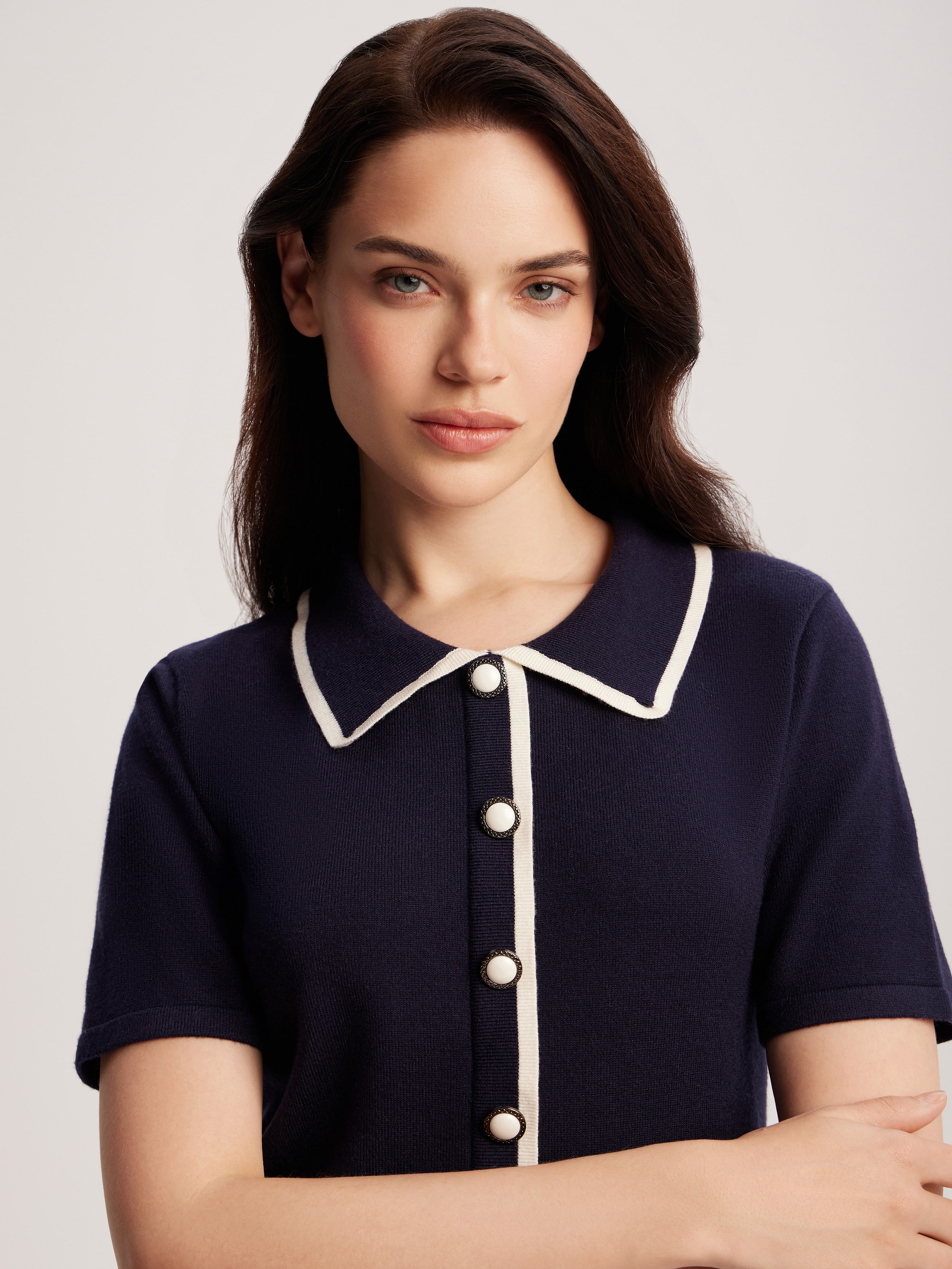 Dress with pleated hem, Blue — photo 5