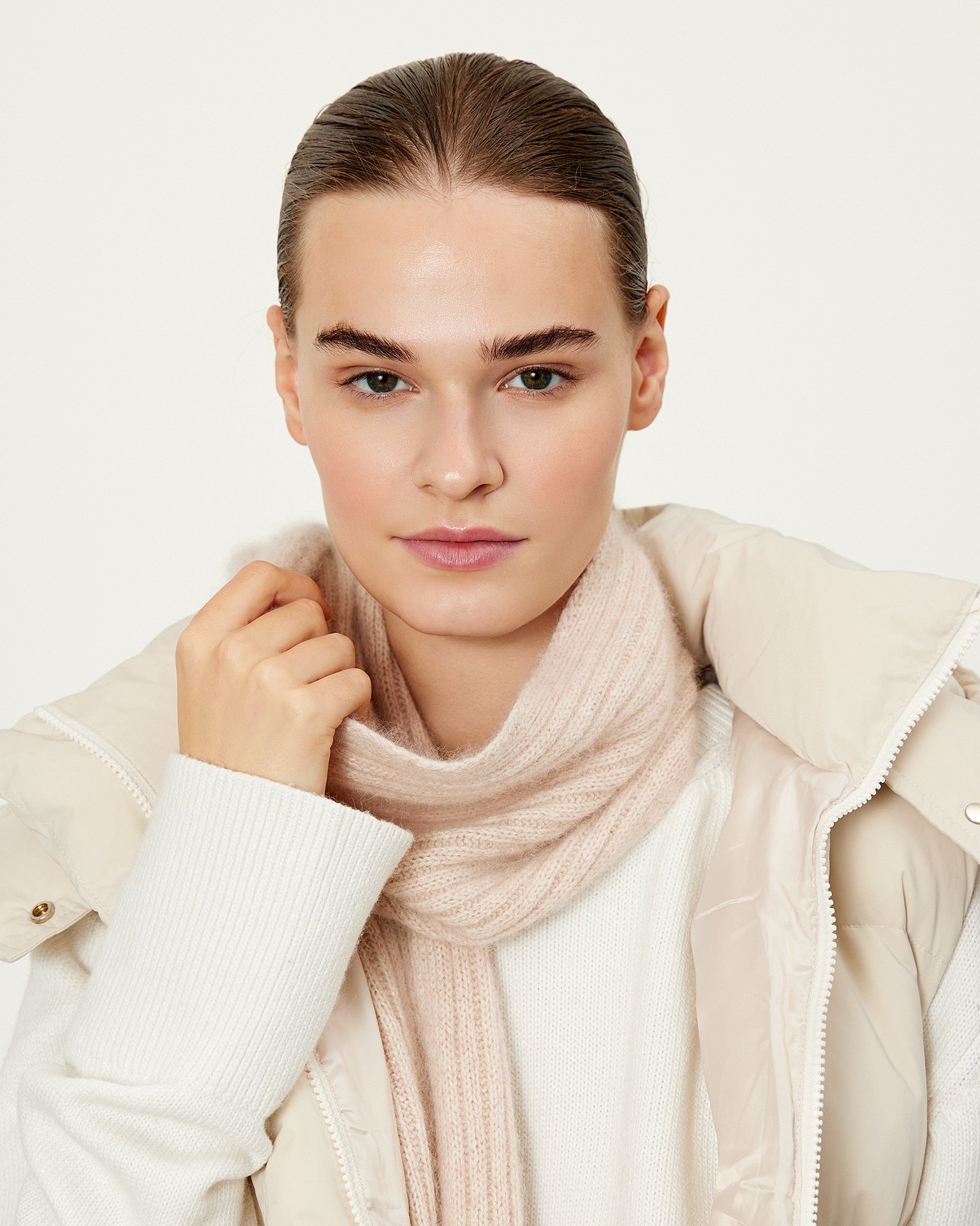 Wool scarf, Beige — photo 2