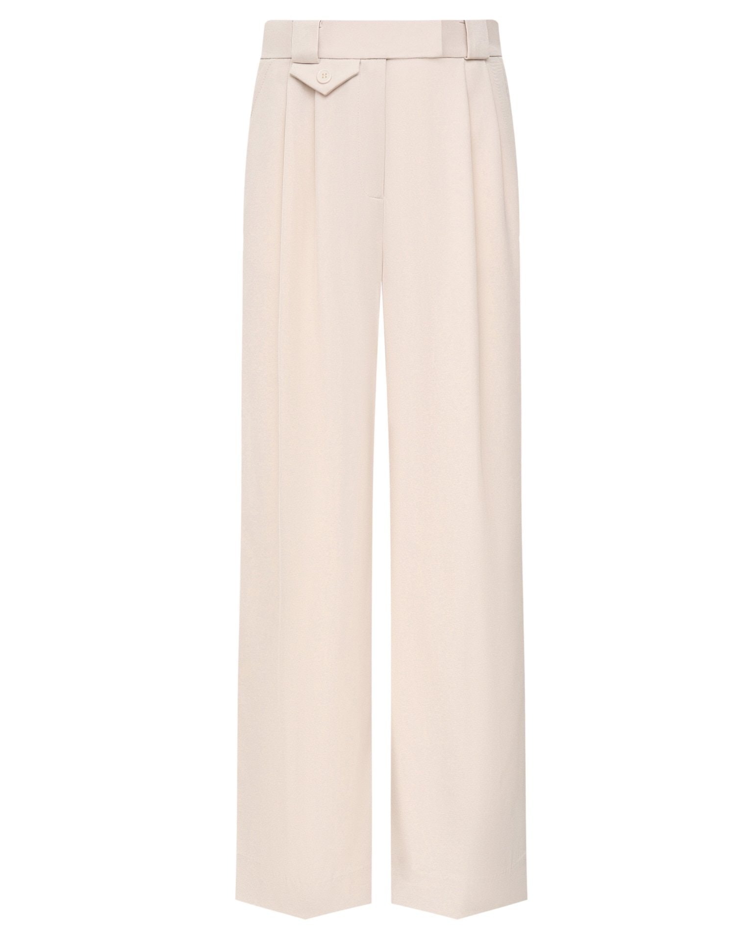 Trousers with a decorative pocket in beige, Beige — photo 10