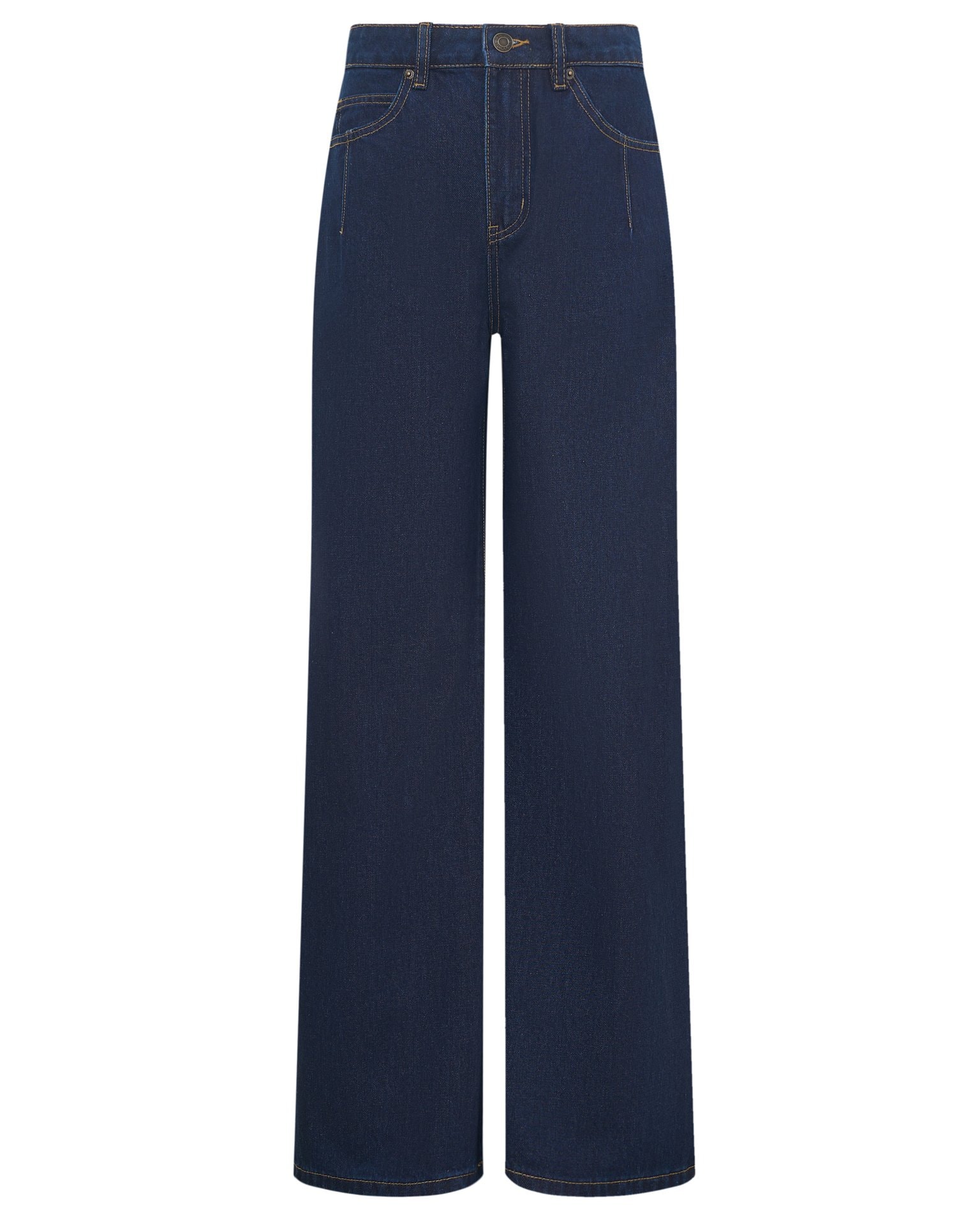 Wide-leg jeans, Dark Blue — photo 8