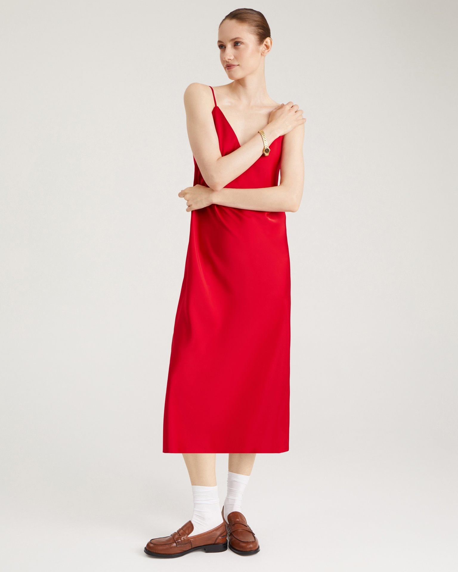 Slip Dress, Red — photo 6
