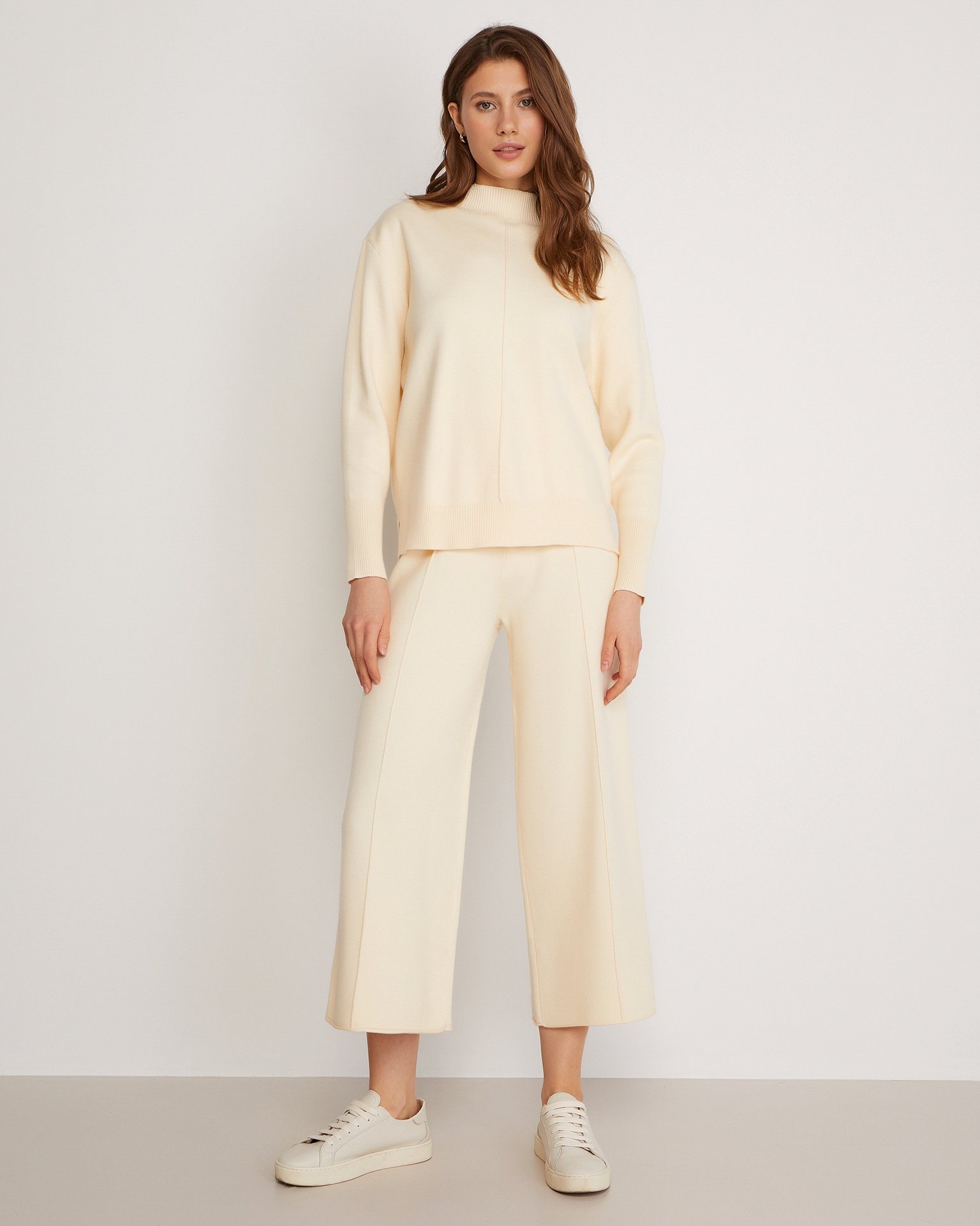 Trouser Set with Culottes, Milk — photo 2