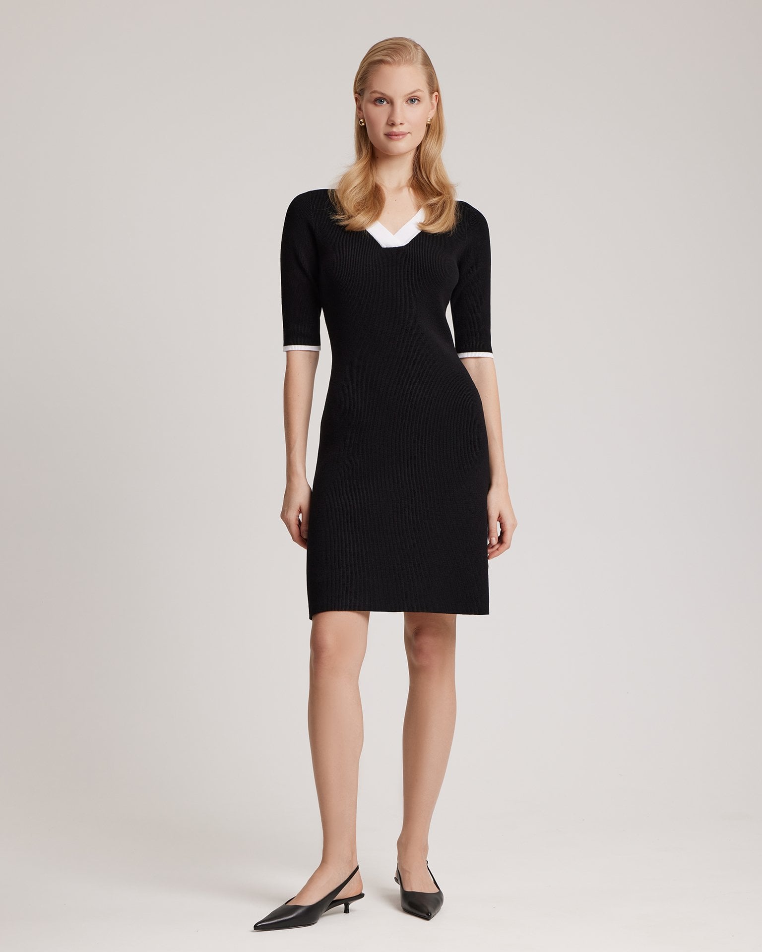 V-neck dress