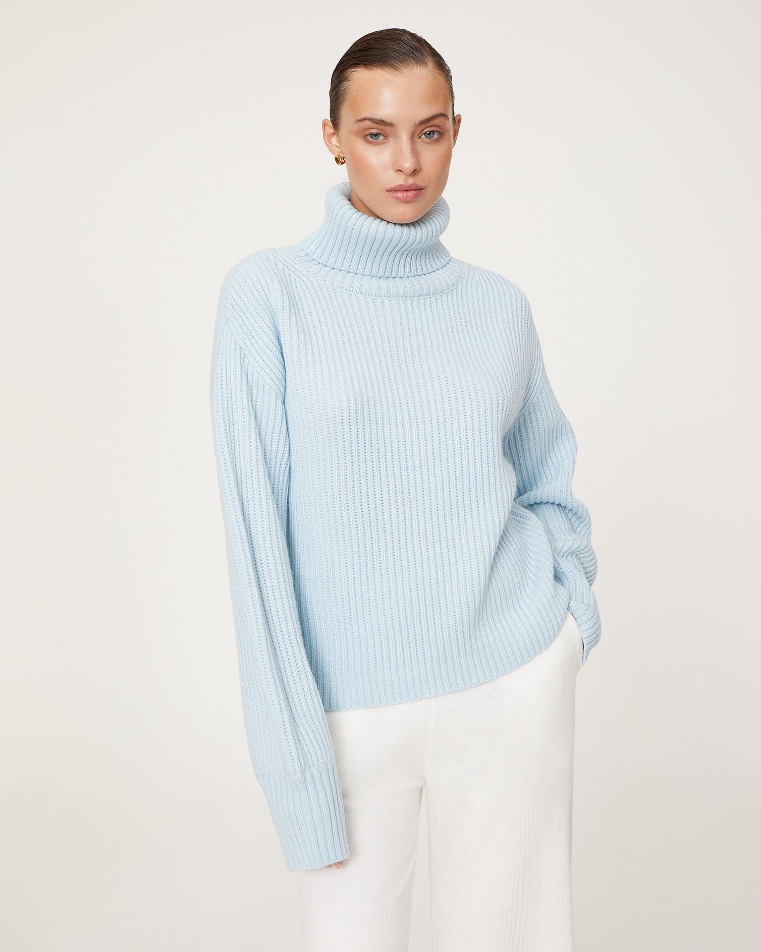 Sky blue sweater, Light Blue — photo 2