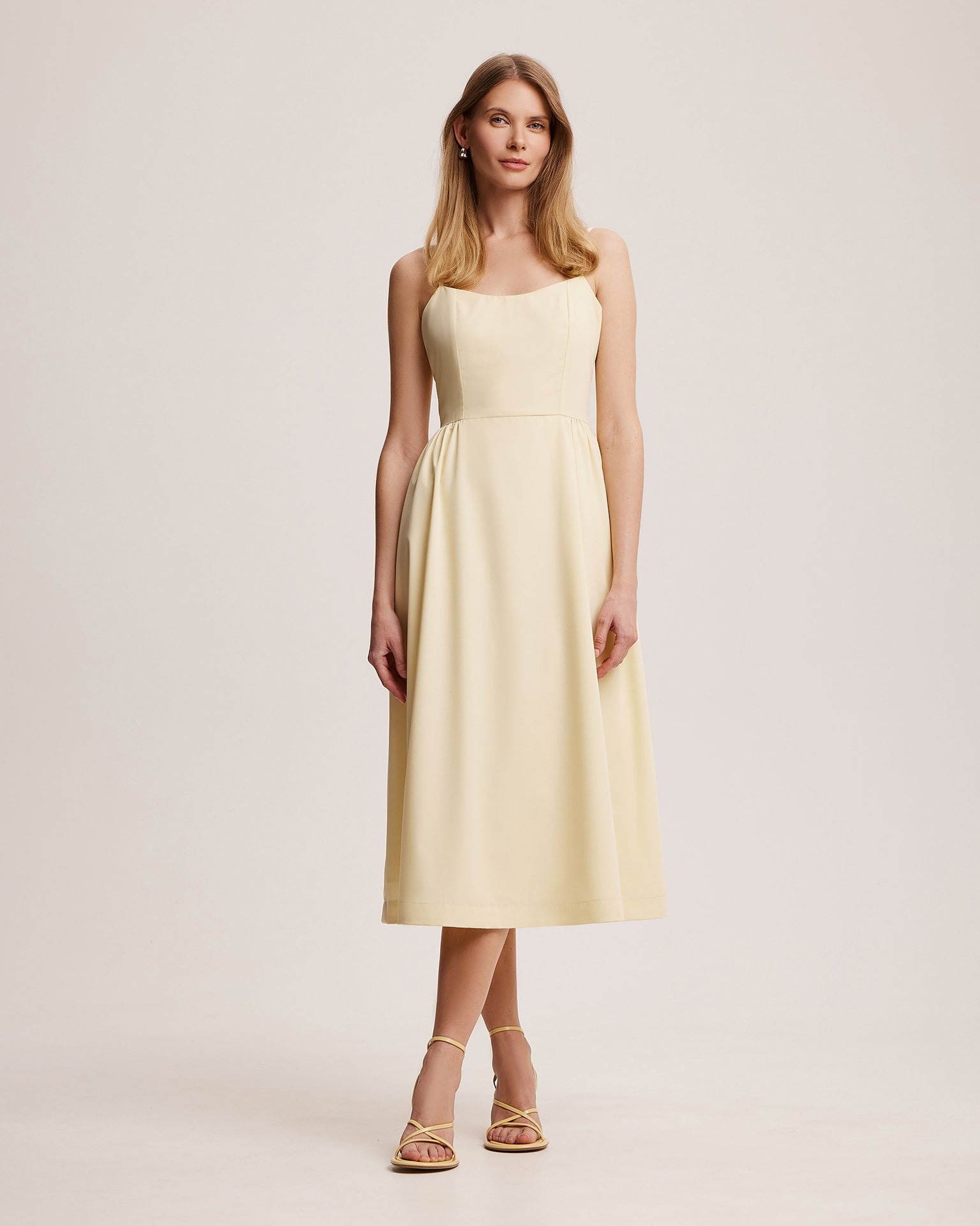 Butter-colored sundress