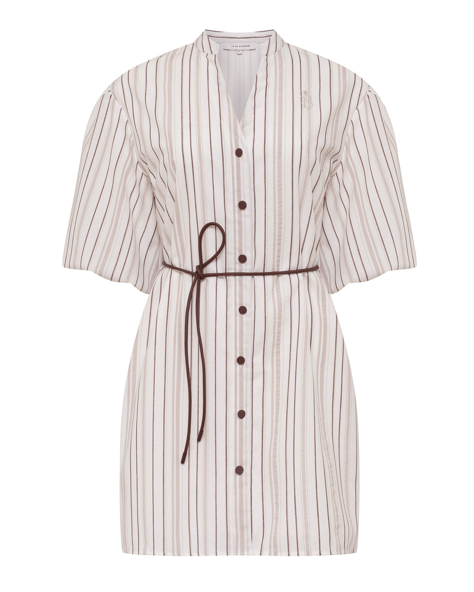 Striped cotton dress