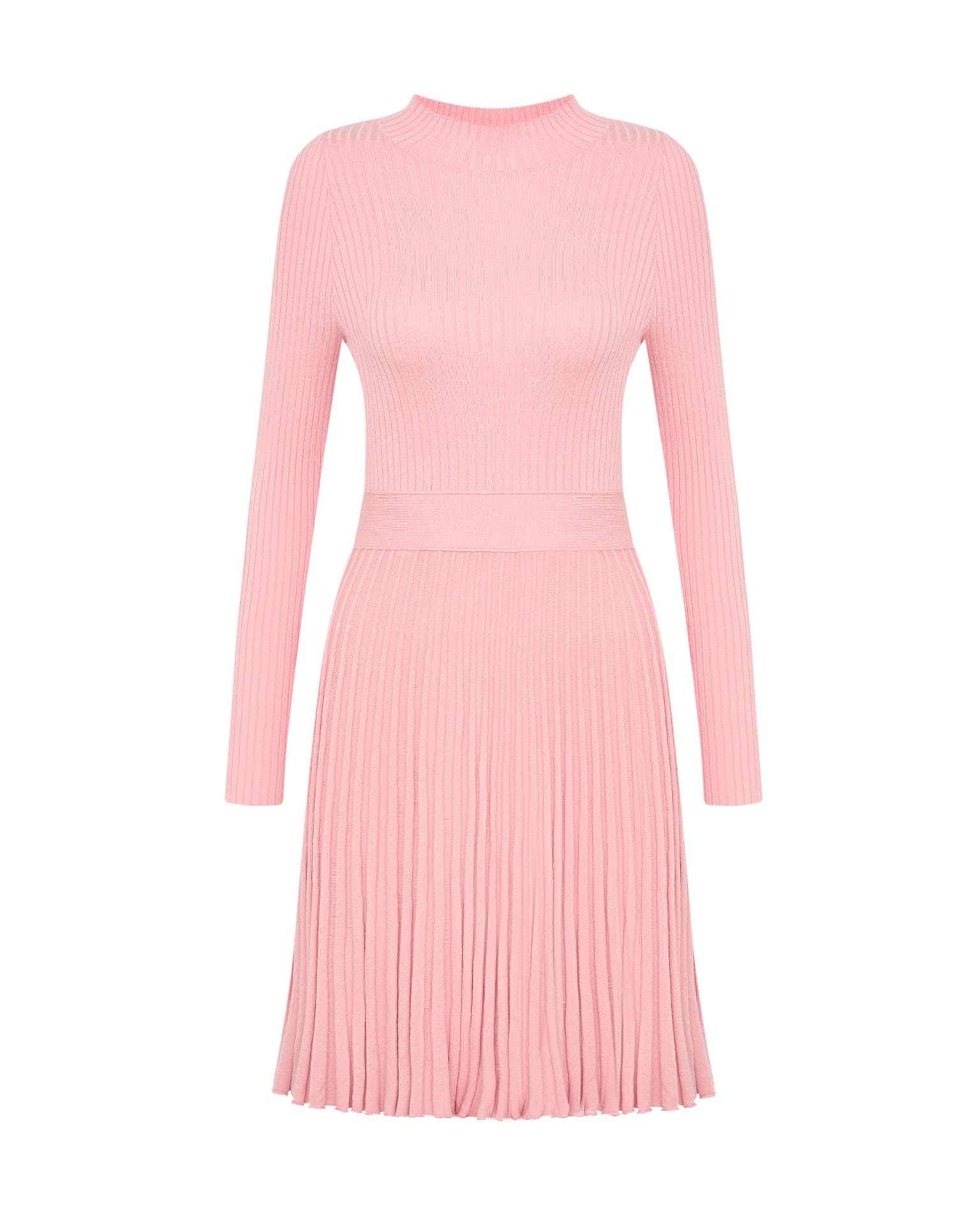 Dress with pleated skirt