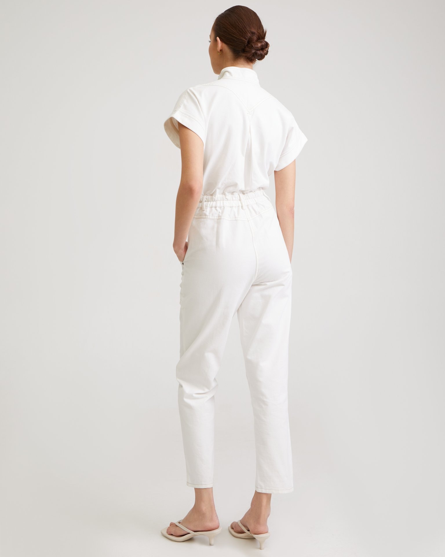 Snow-white jumpsuit, White — photo 4