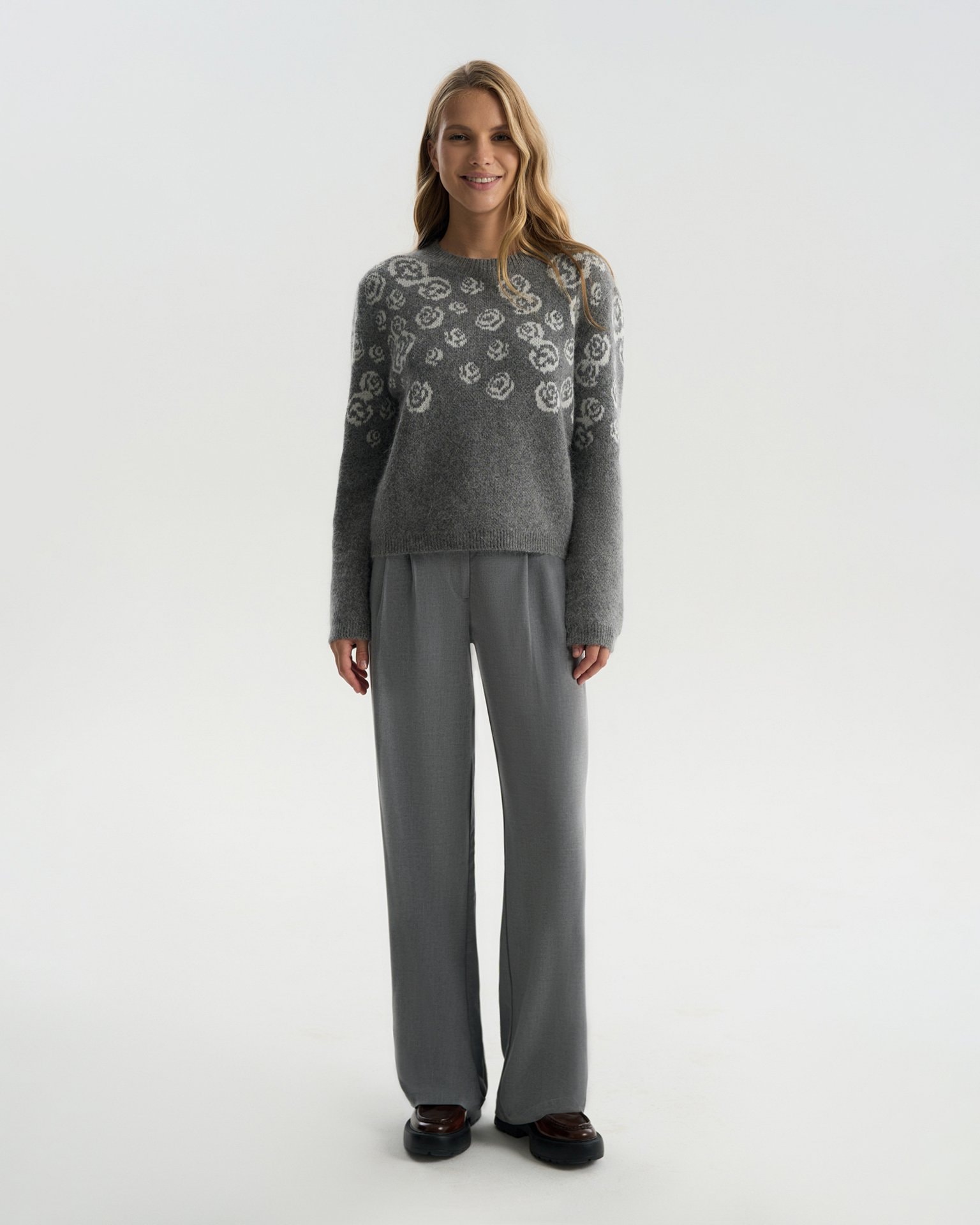 Blended wool jumper, Grey — photo 2