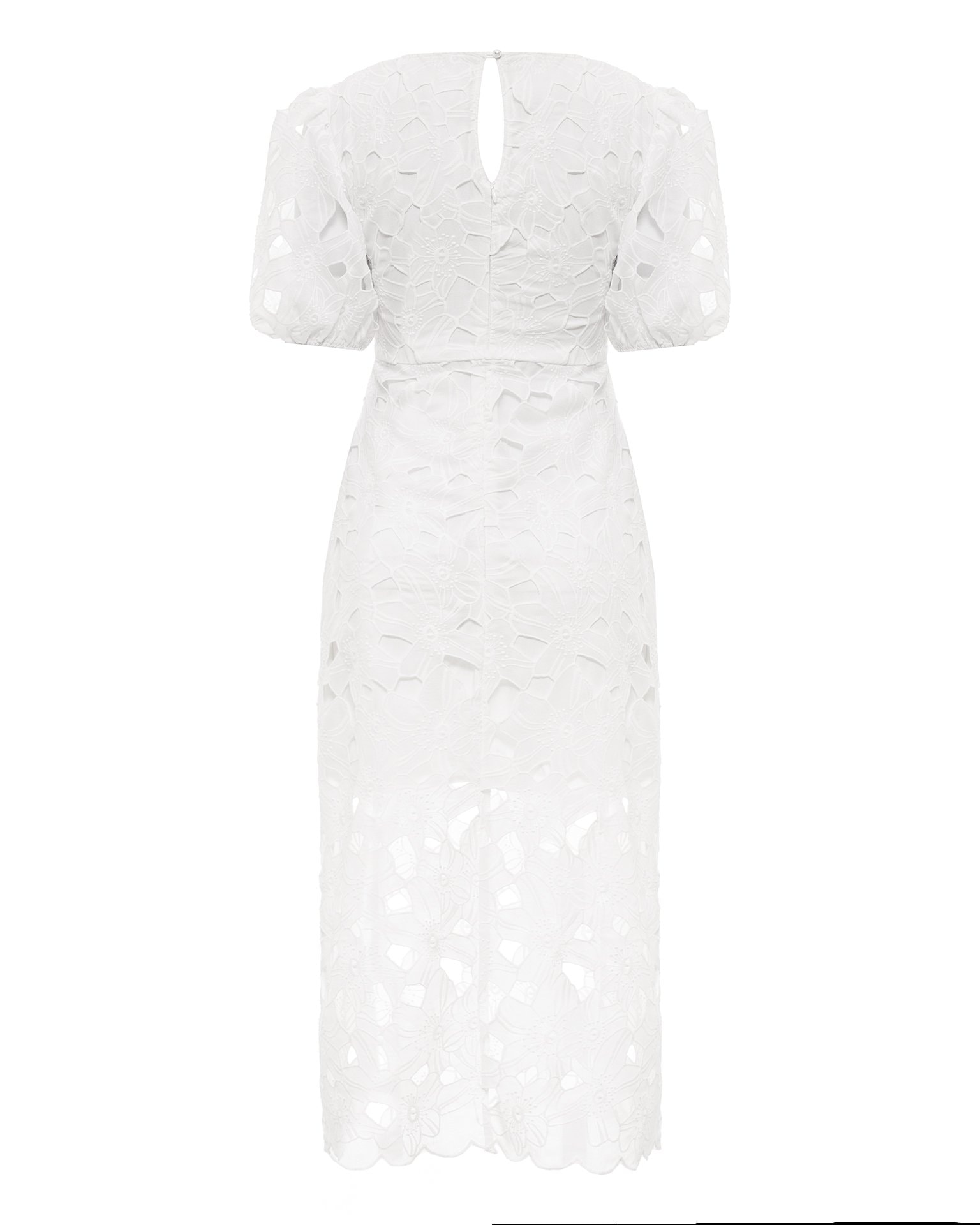 White lace dress, White — photo 9