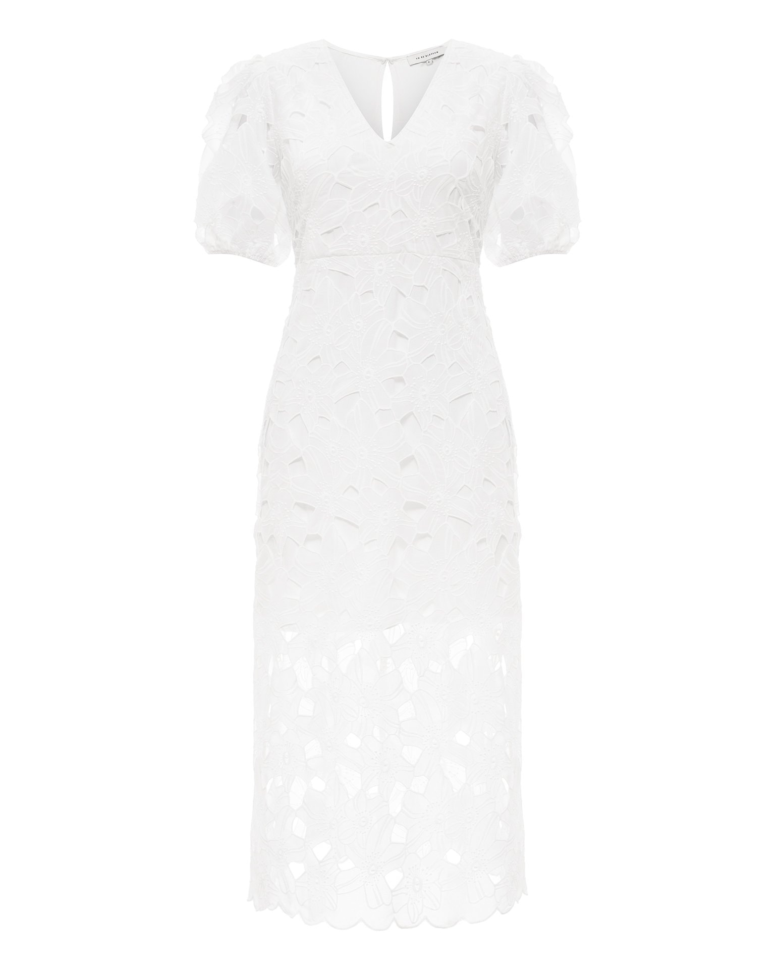 White lace dress, White — photo 8