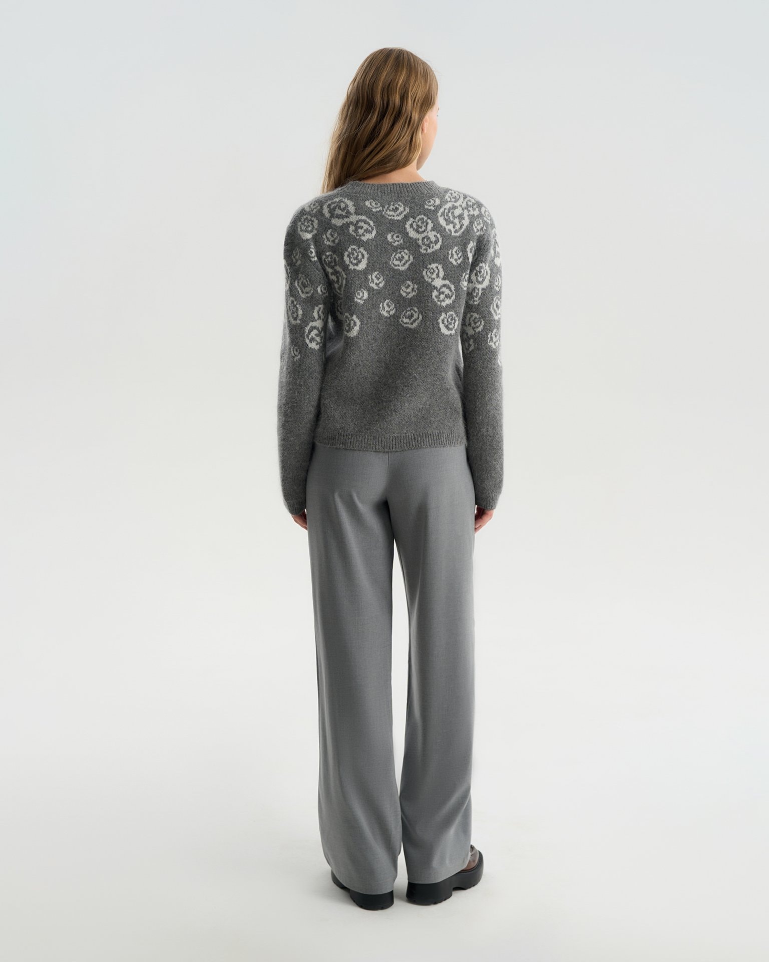 Blended wool jumper, Grey — photo 3