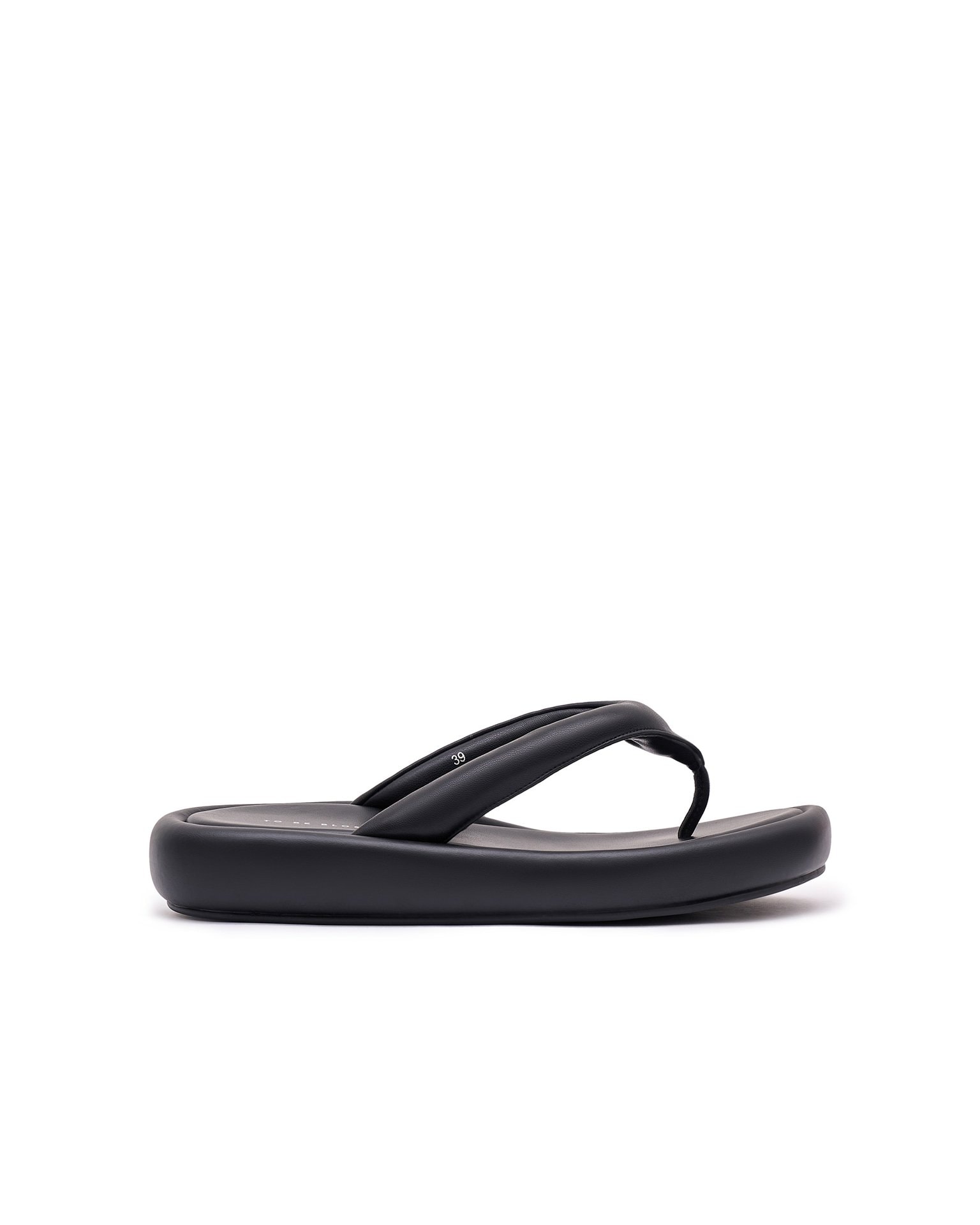 Black flip-flops, Black — photo 4