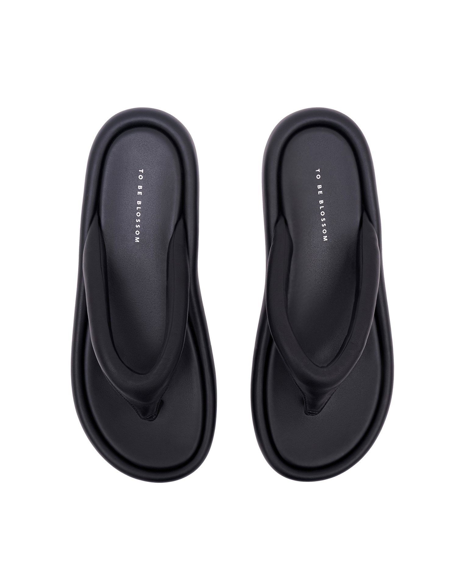 Black flip-flops, Black — photo 3