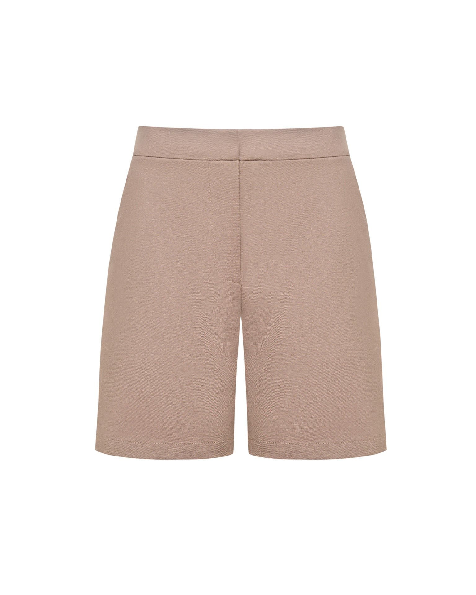 Linen shorts, Brown — photo 7