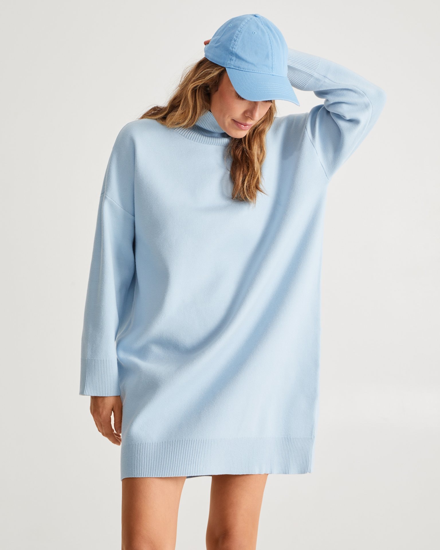 Cocoon dress, Cornflower Blue — photo 2