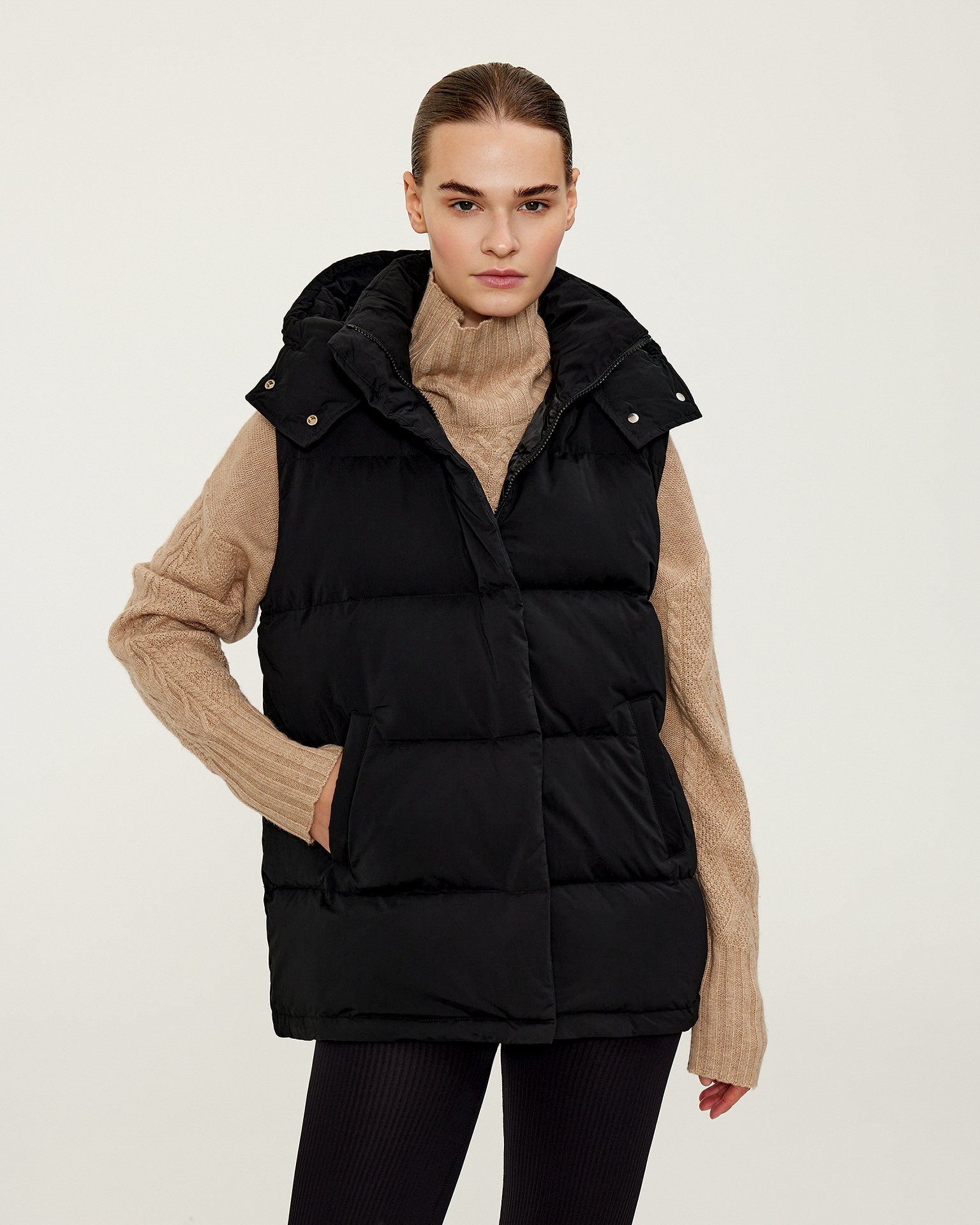 Black vest, Black — photo 2