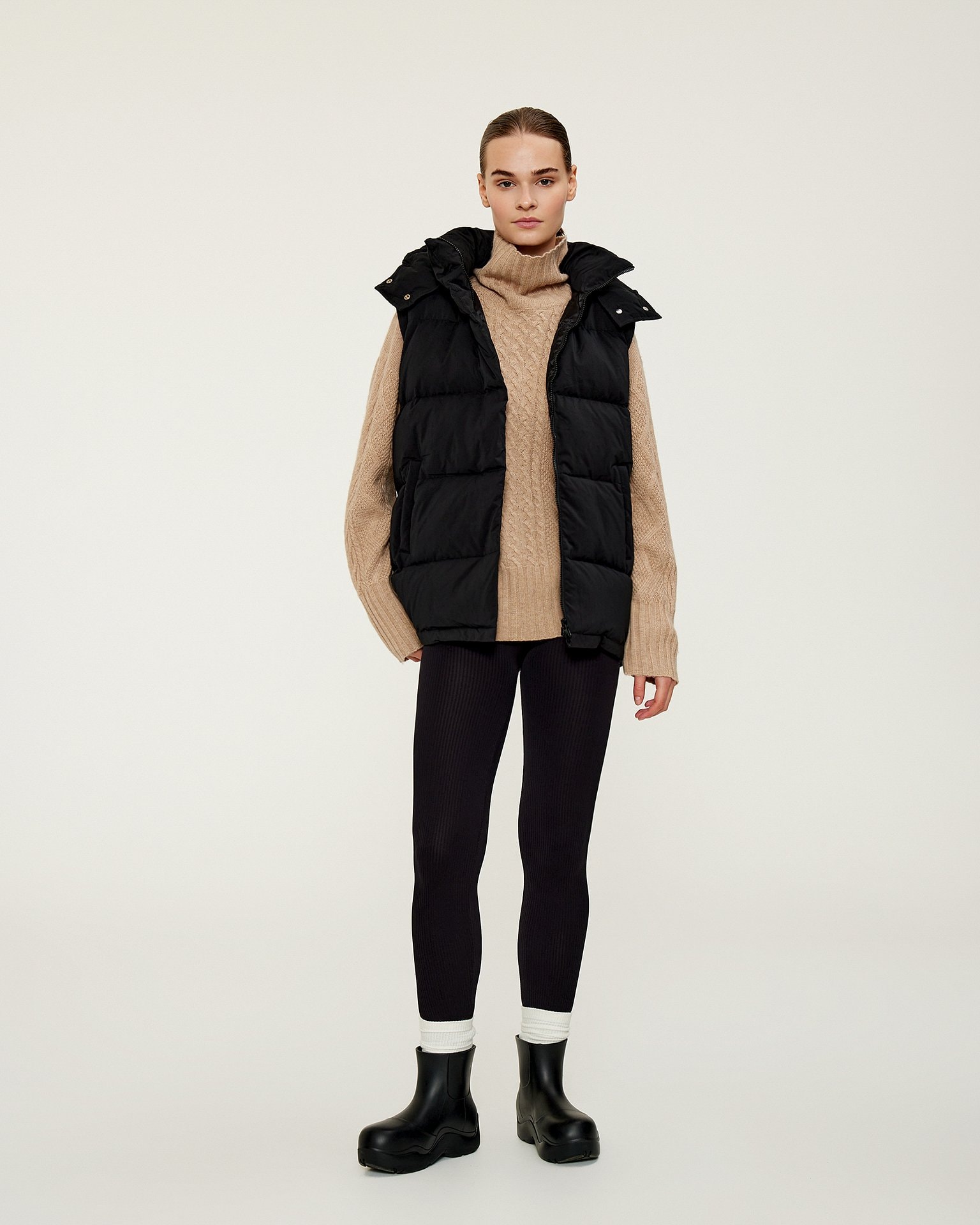Black vest, Black — photo 4