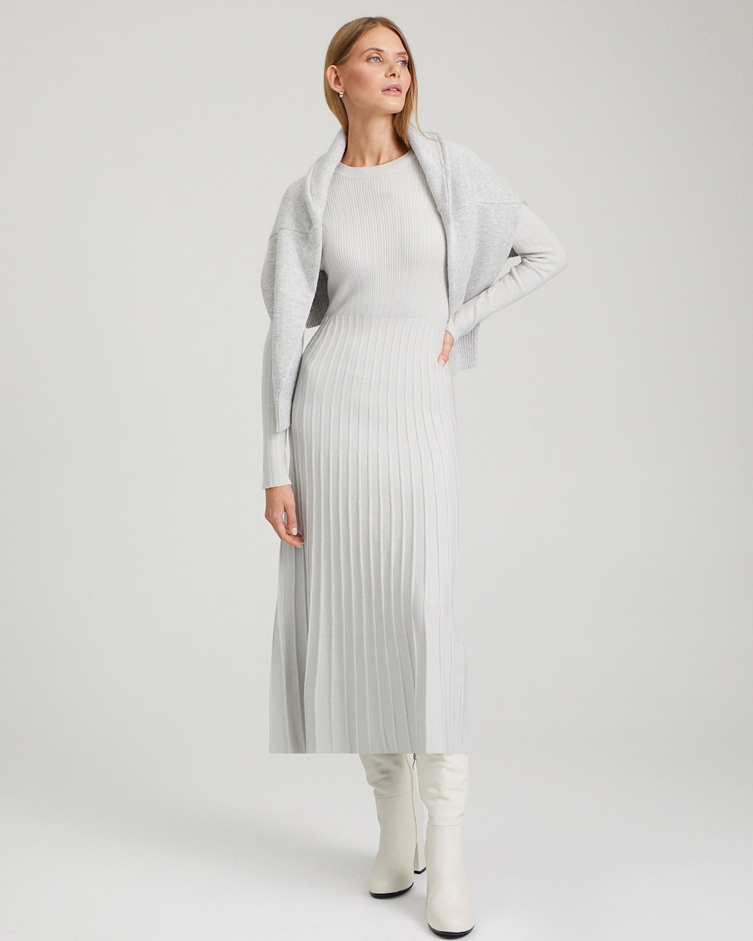 Knit midi dress