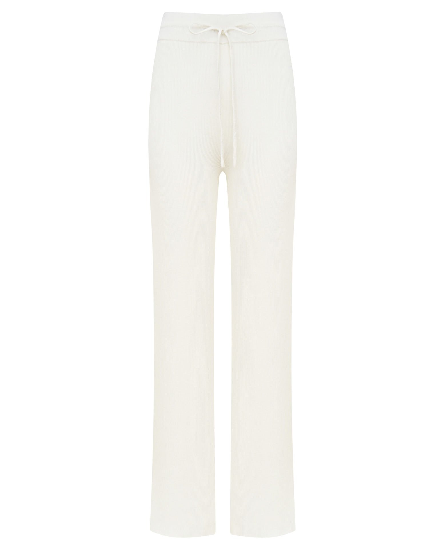 White viscose trousers, White