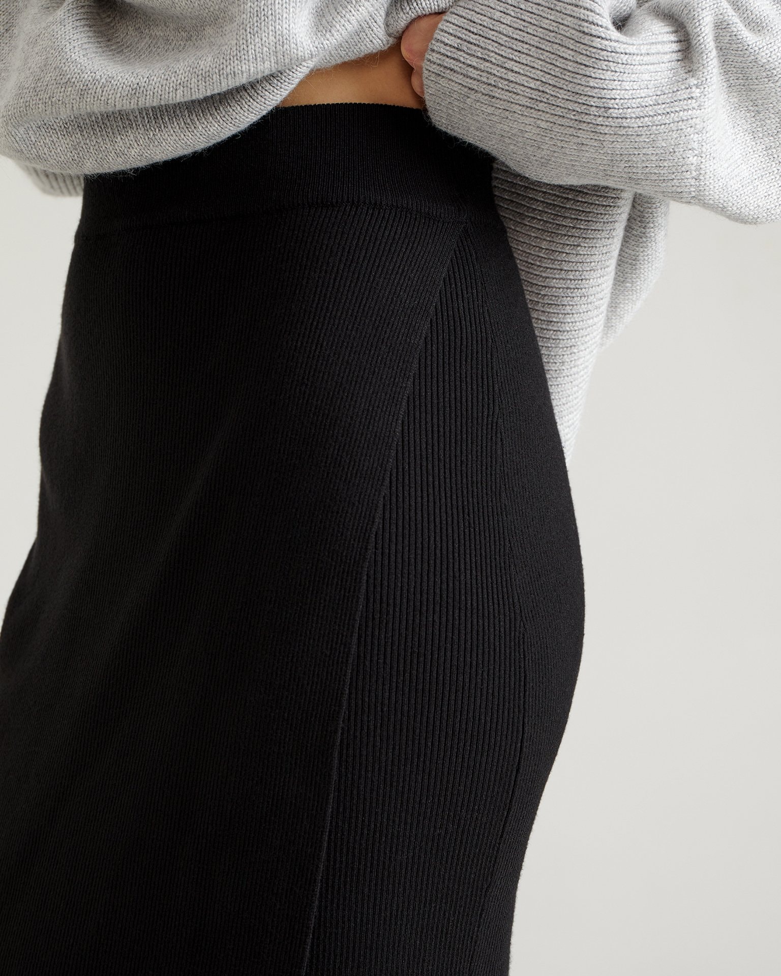 Viscose skirt, Black — photo 6