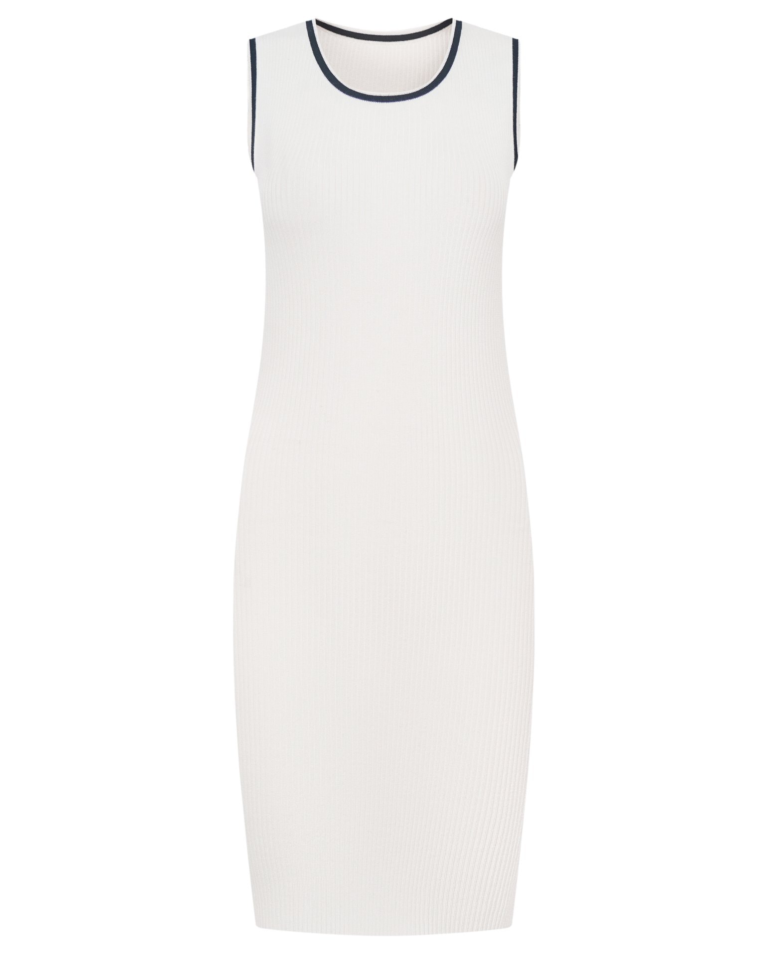 Ribbed dress, White — photo 8