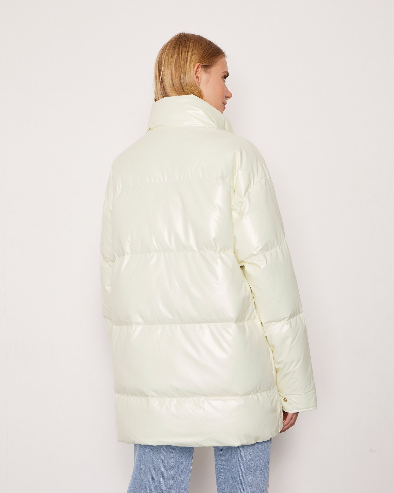 Quilted down jacket, White — photo 3