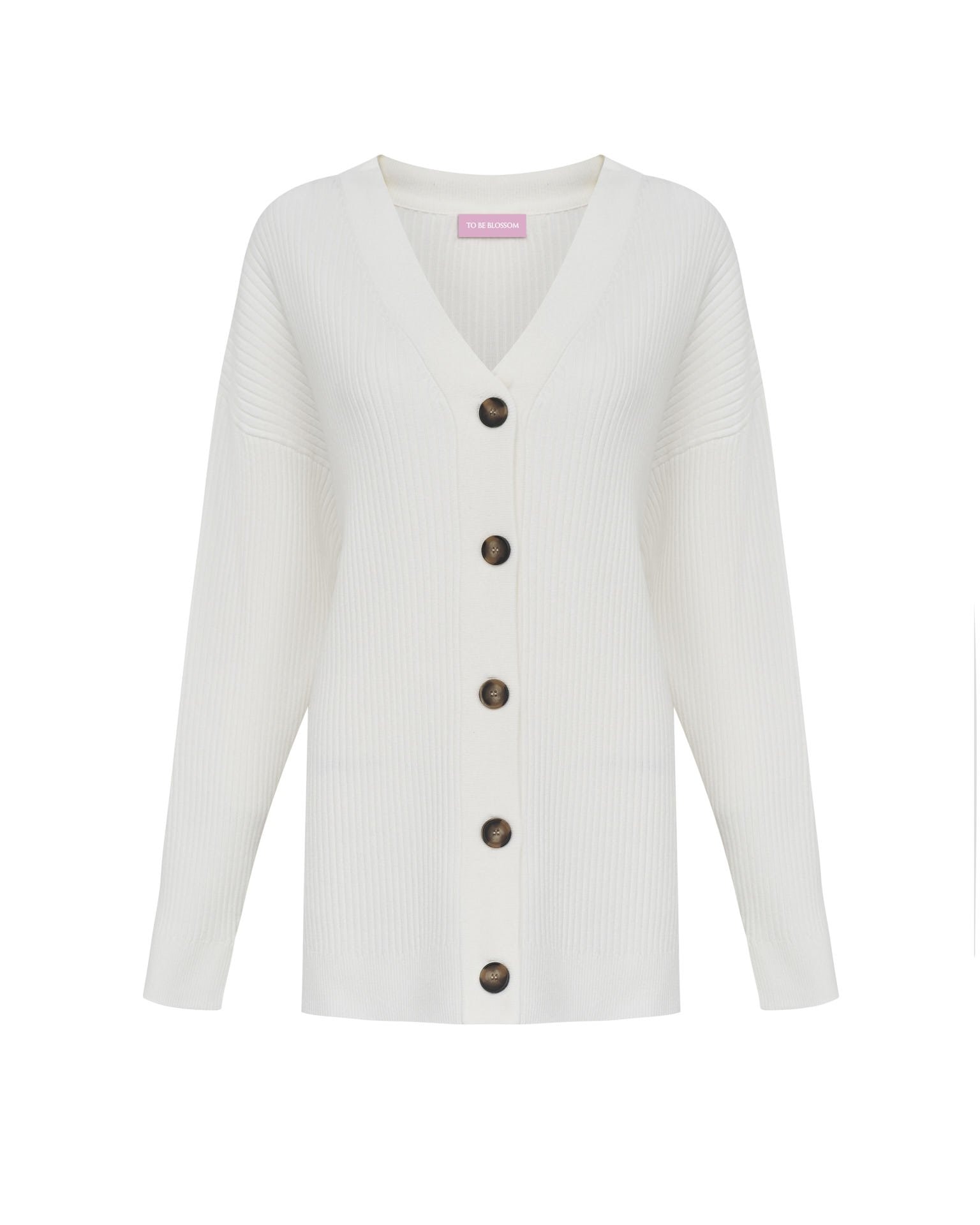 Longline cardigan, White — photo 7