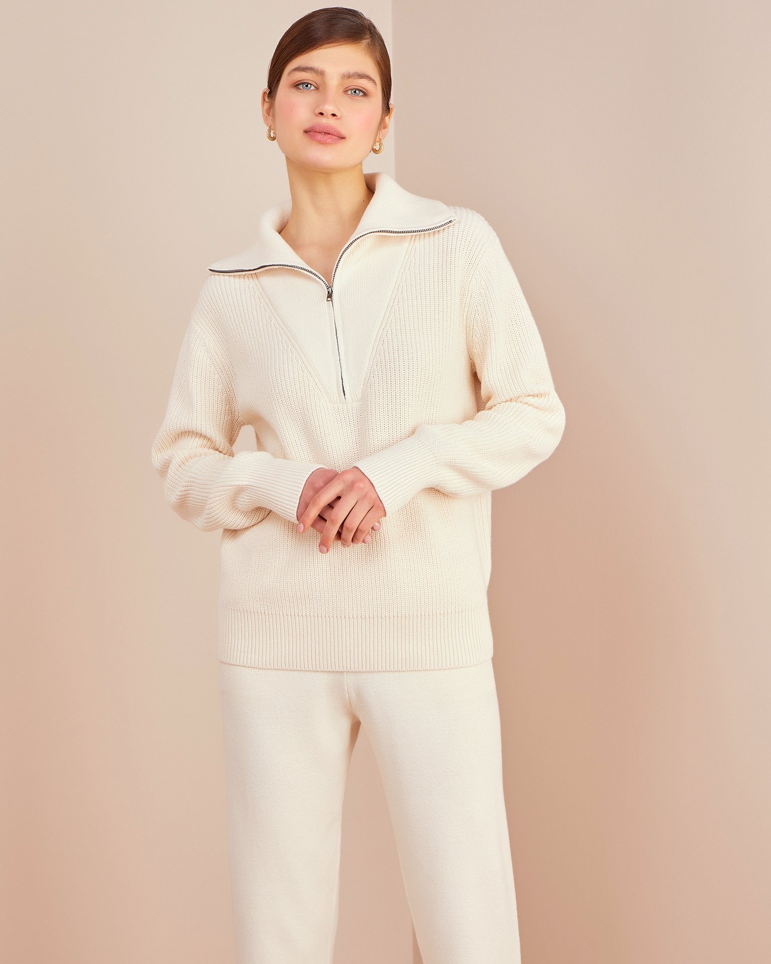 Cotton and Cashmere Set, Milky — photo 4